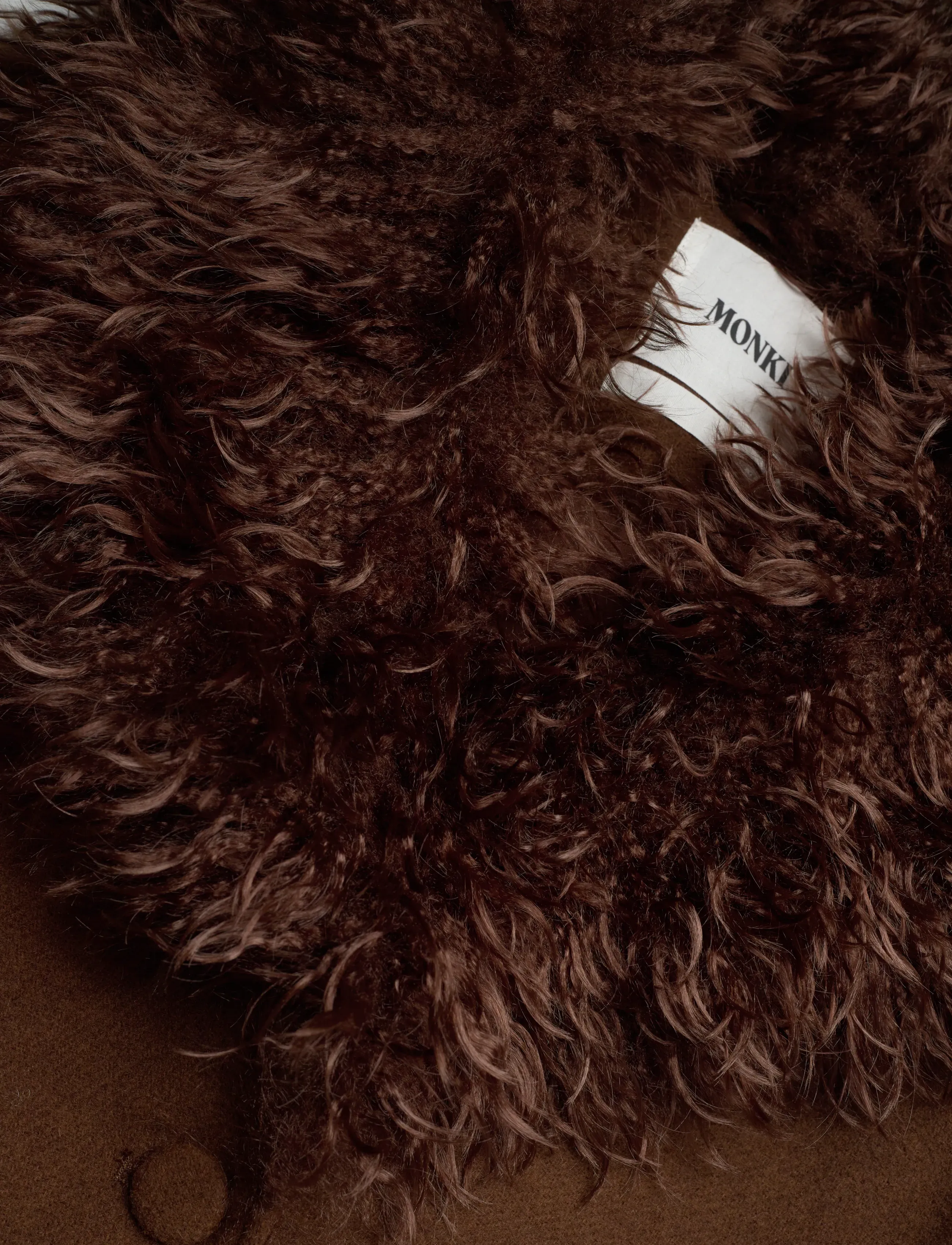 Monki - Hoodie jacket - vinterjackor - brown dark - 2