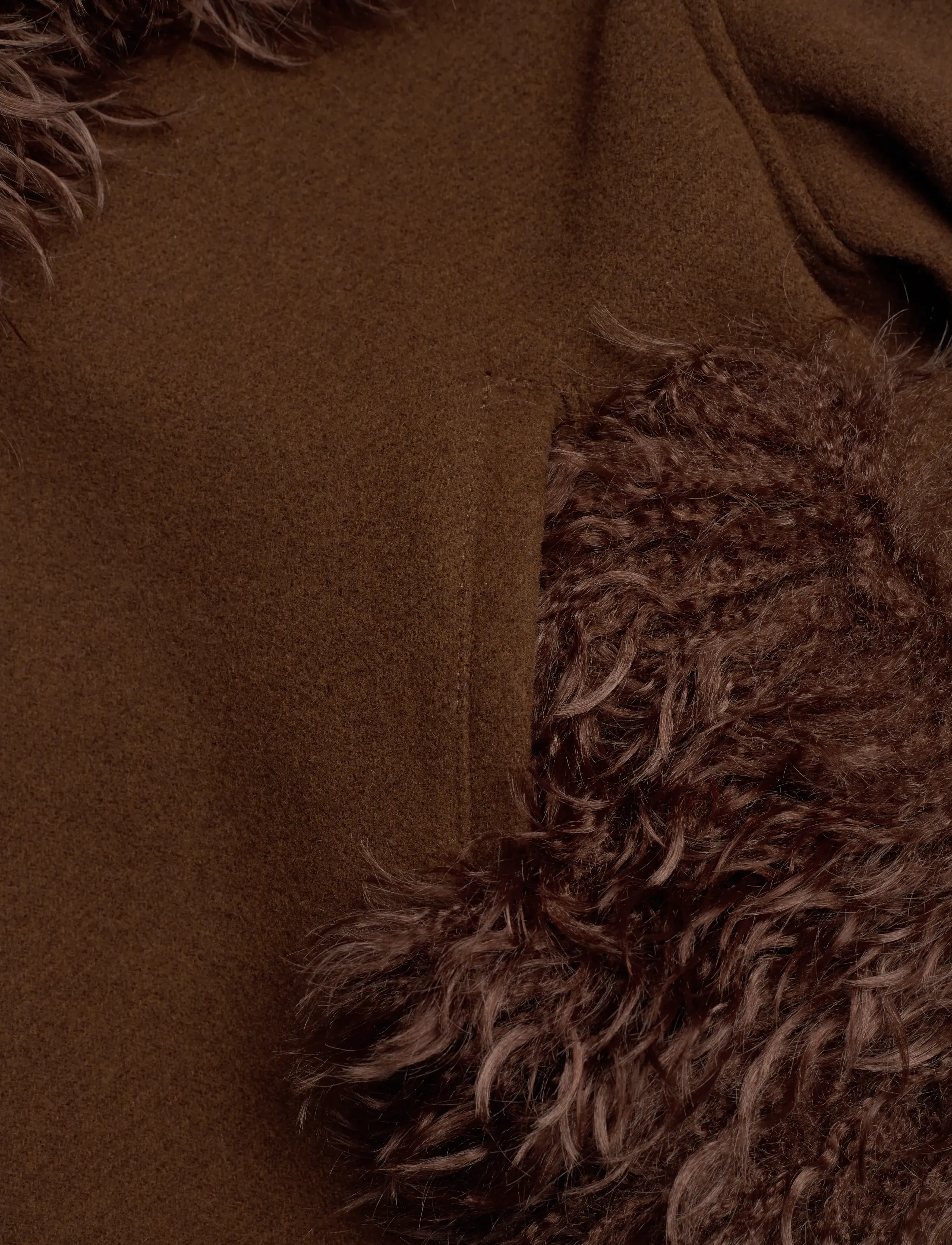 Monki - Hoodie jacket - vinterjackor - brown dark - 3
