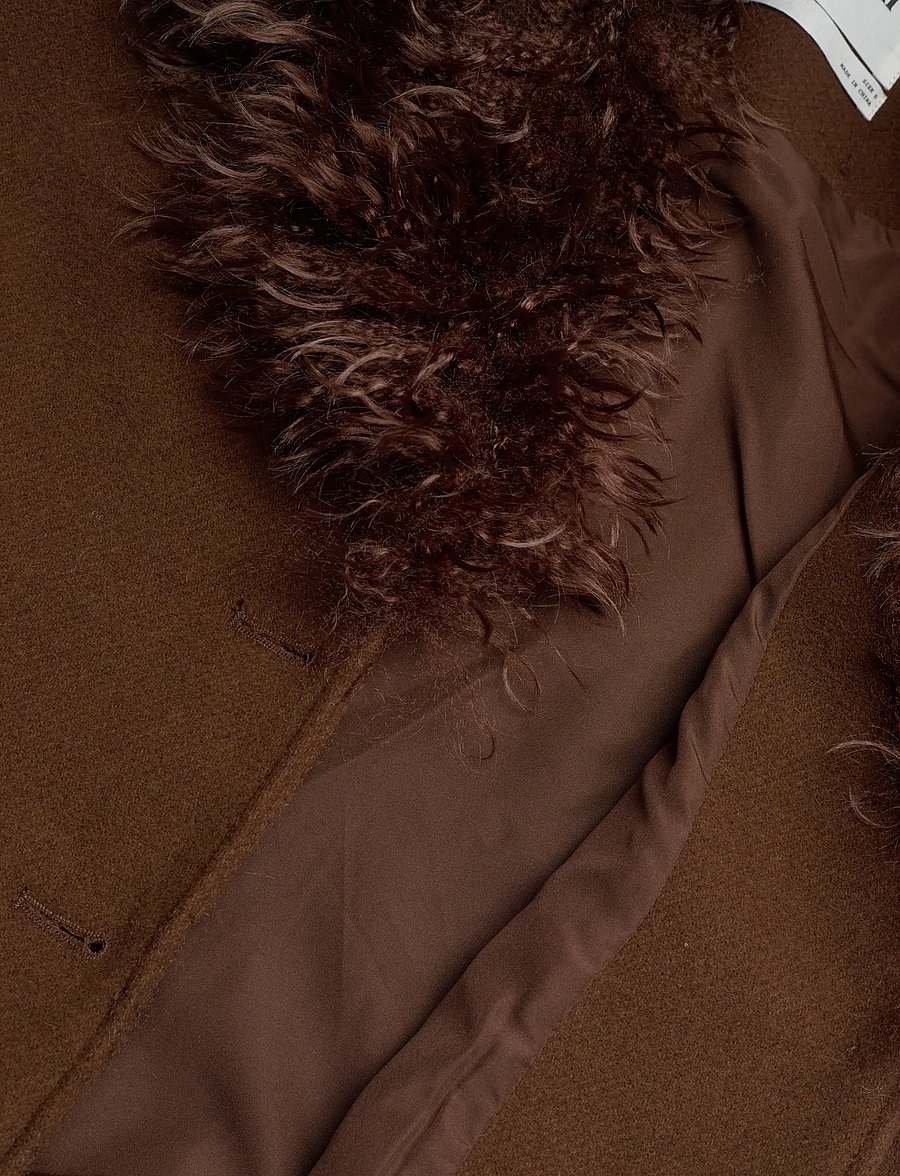 Monki - Hoodie jacket - talvejoped - brown dark - 4