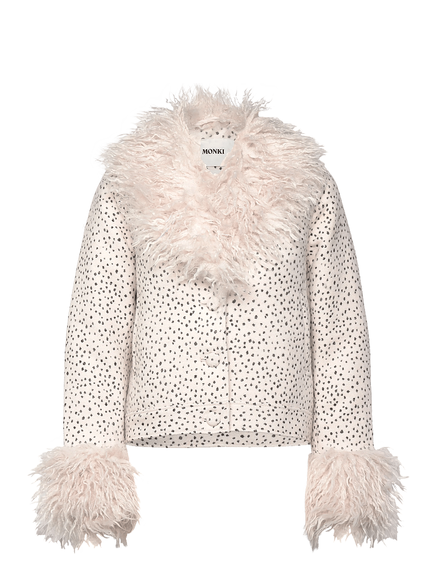 Monki - Hoodie jacket - winter jacket - white dusty light - 0