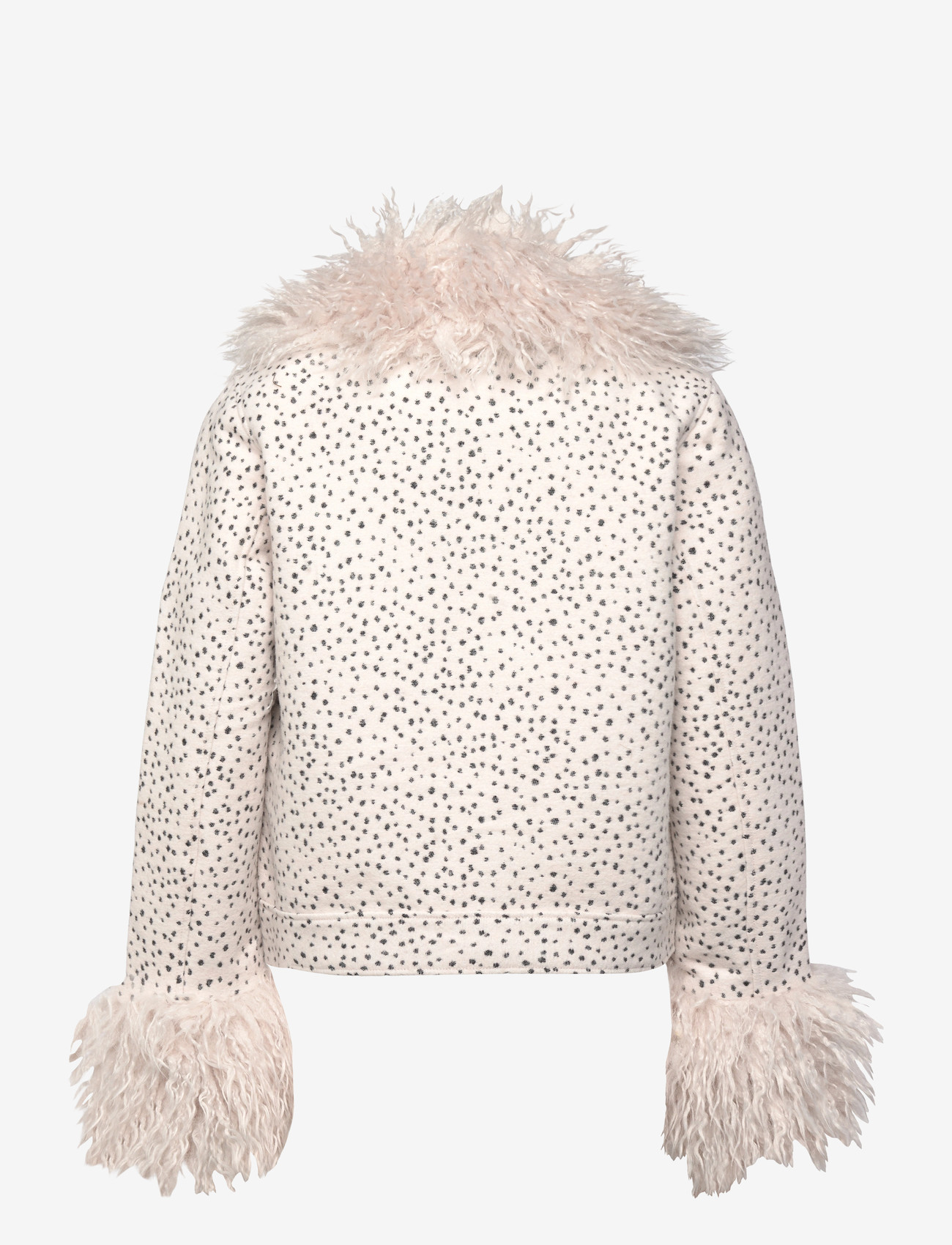 Monki - Hoodie jacket - kunstkarusnahk - white dusty light - 1