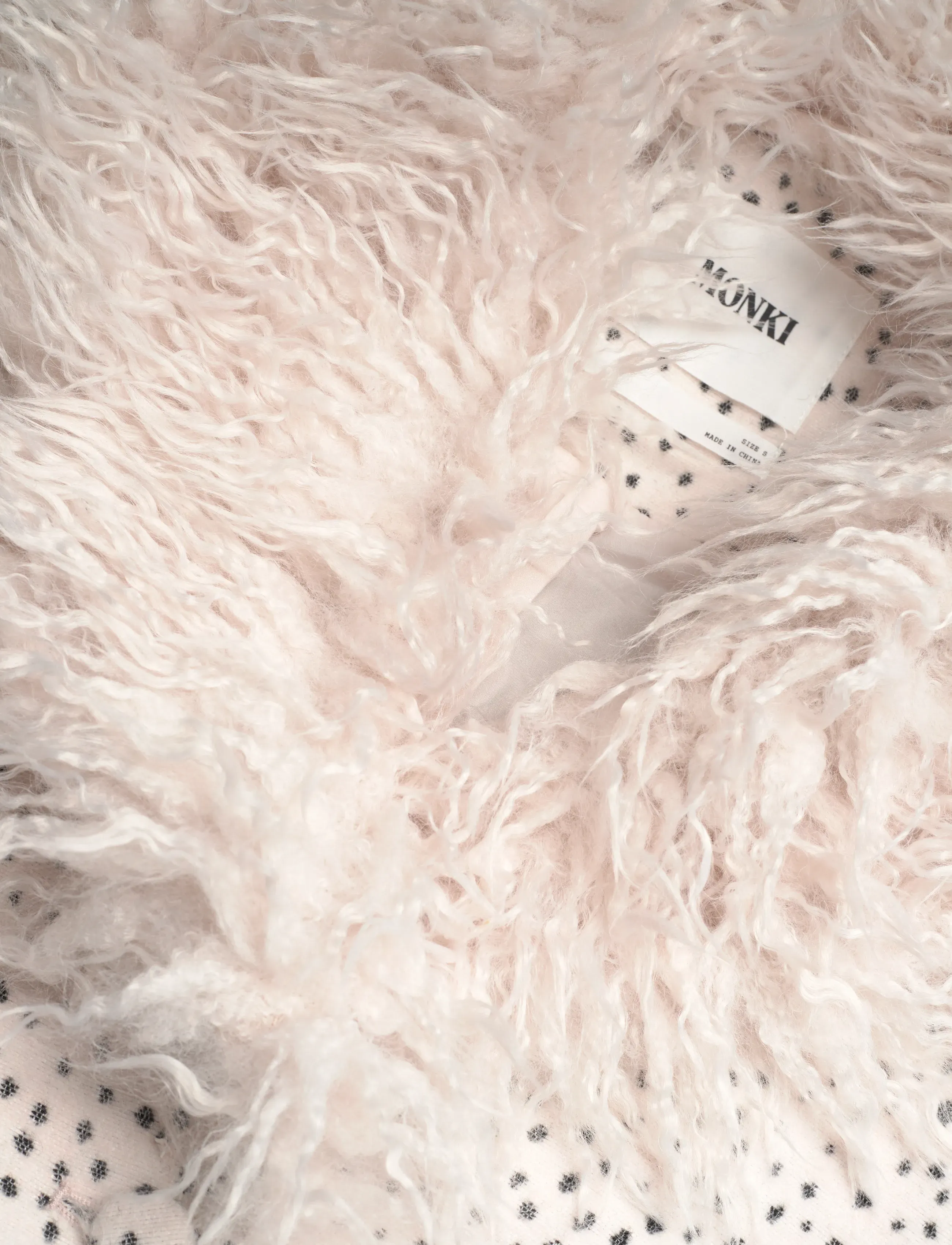 Monki - Hoodie jacket - talvejoped - white dusty light - 2