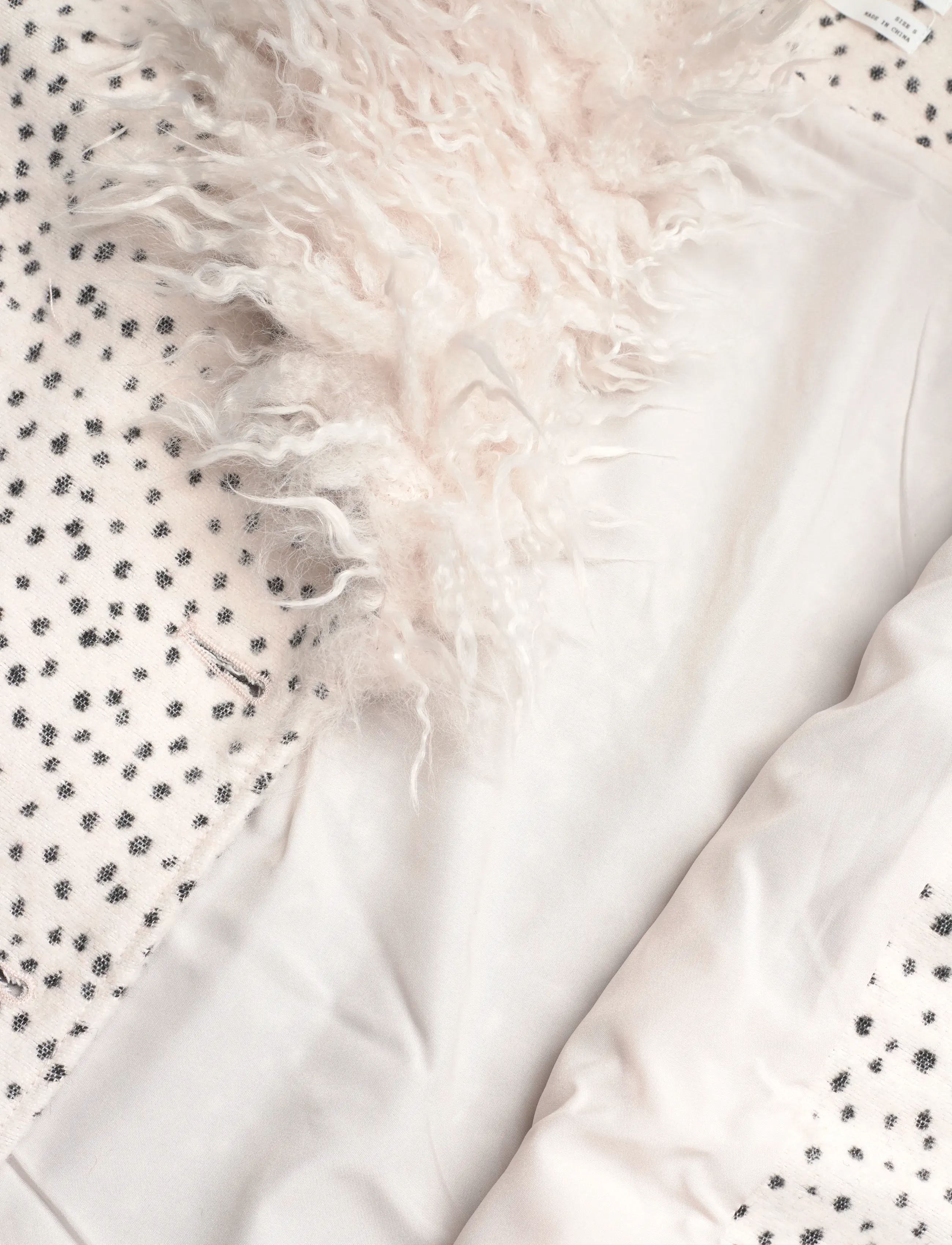 Monki - Hoodie jacket - talvejoped - white dusty light - 4