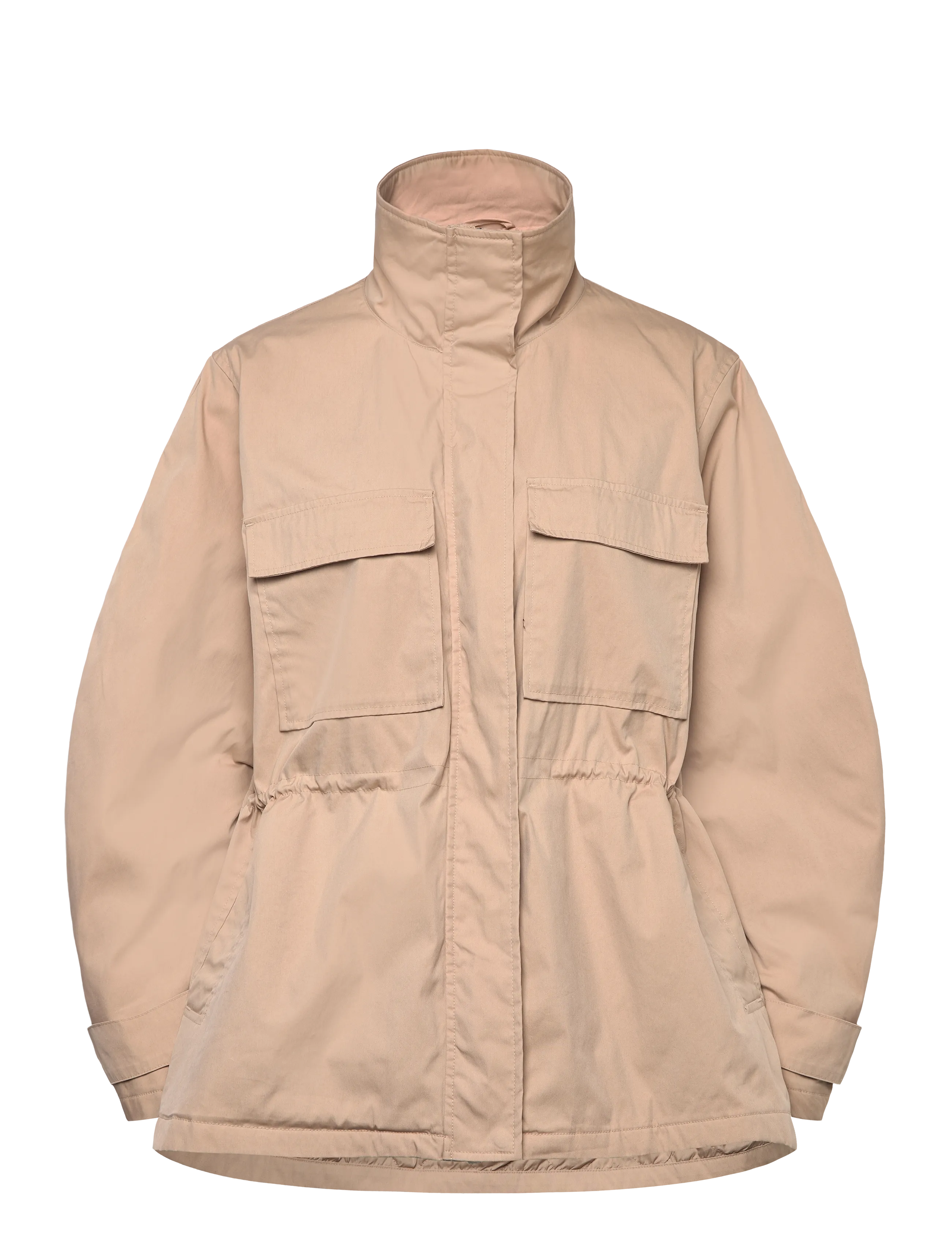 Monki Hoodie Jacket, XS, Jackets, Beige - Light-summer Frauen