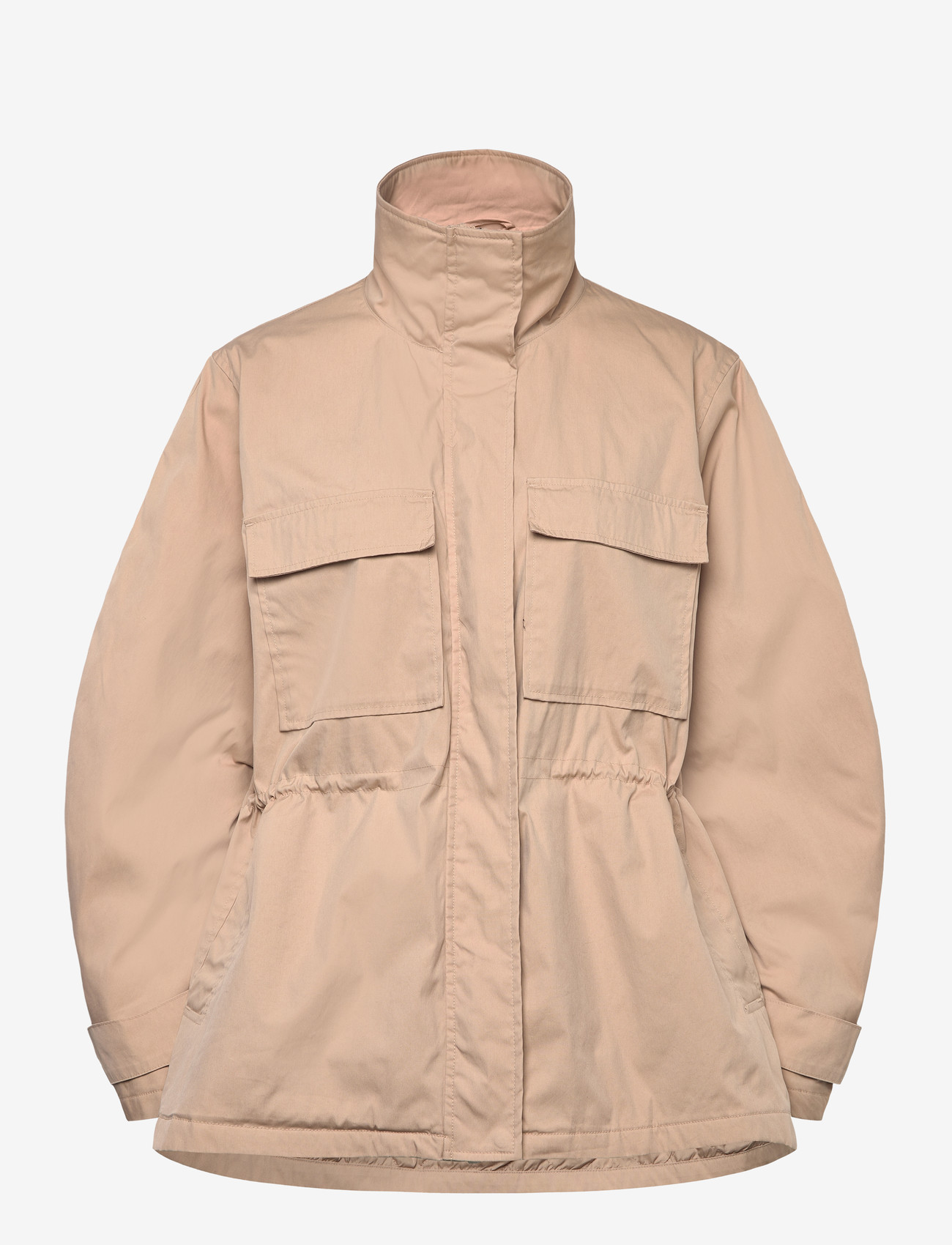 Monki - Hoodie jacket - utility-jacken - beige medium dusty - 0