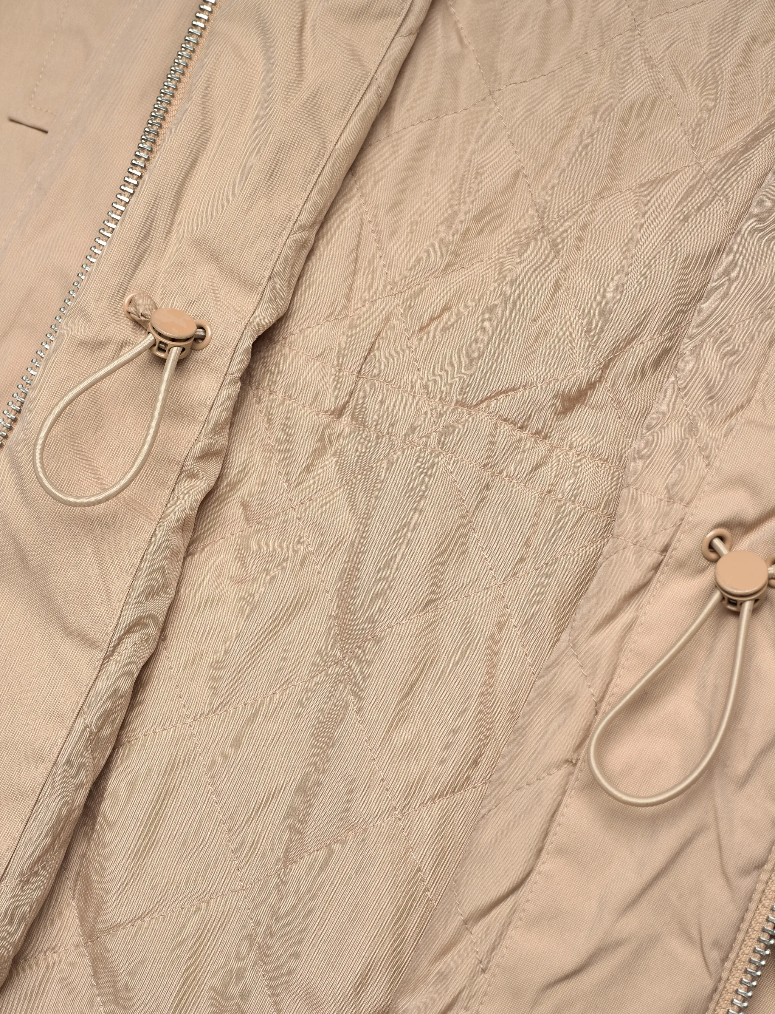 Monki - Hoodie jacket - vårjackor - beige medium dusty - 5