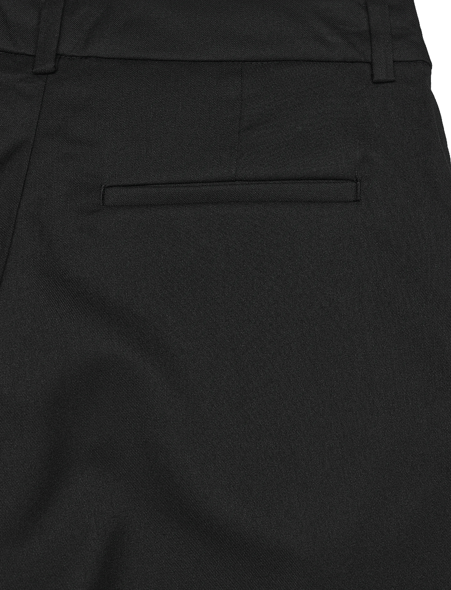 Monki - Loose Fit Barrel Leg Suiting Trousers - tønnebukser - black dark - 2