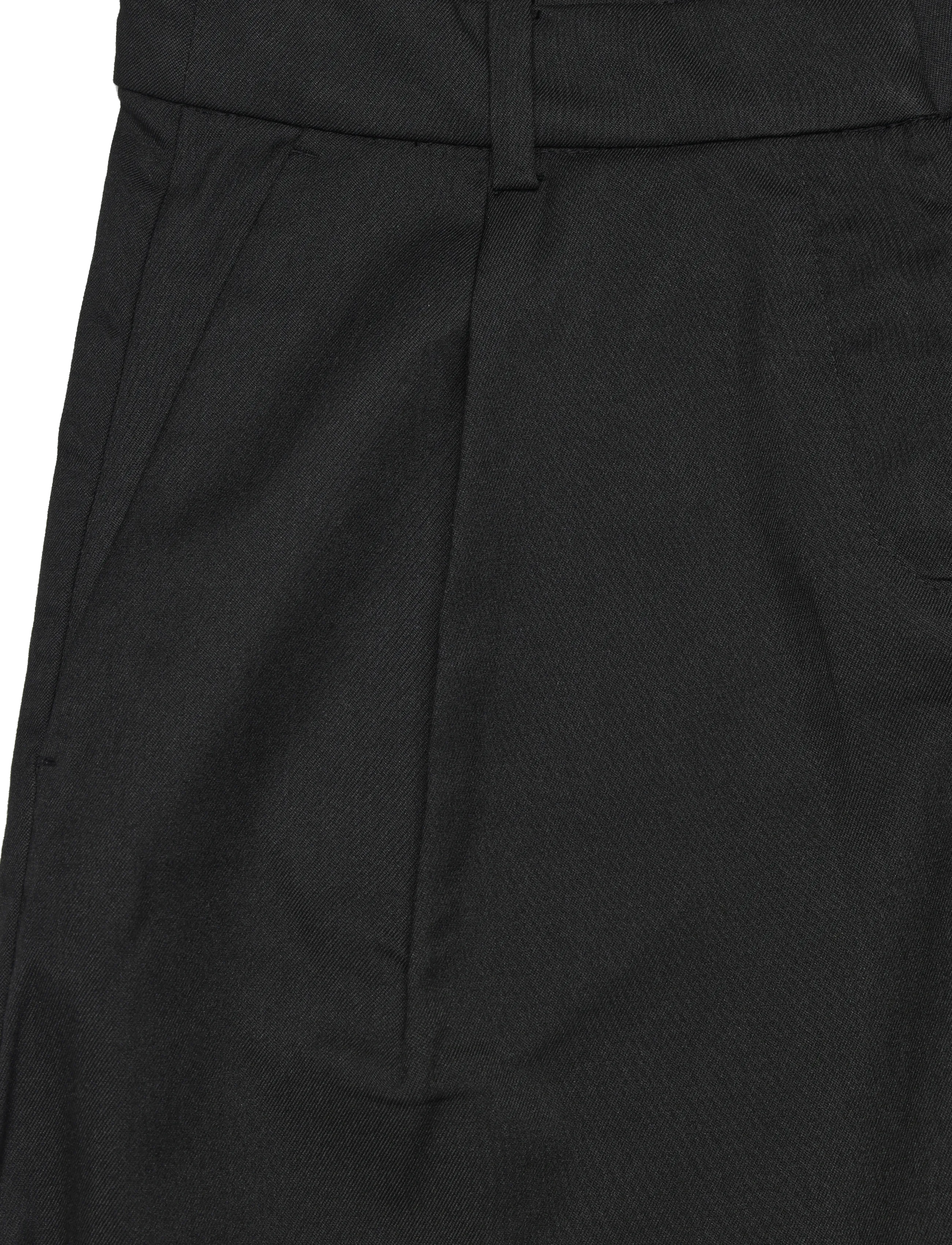 Monki - Loose Fit Barrel Leg Suiting Trousers - black dark - 4