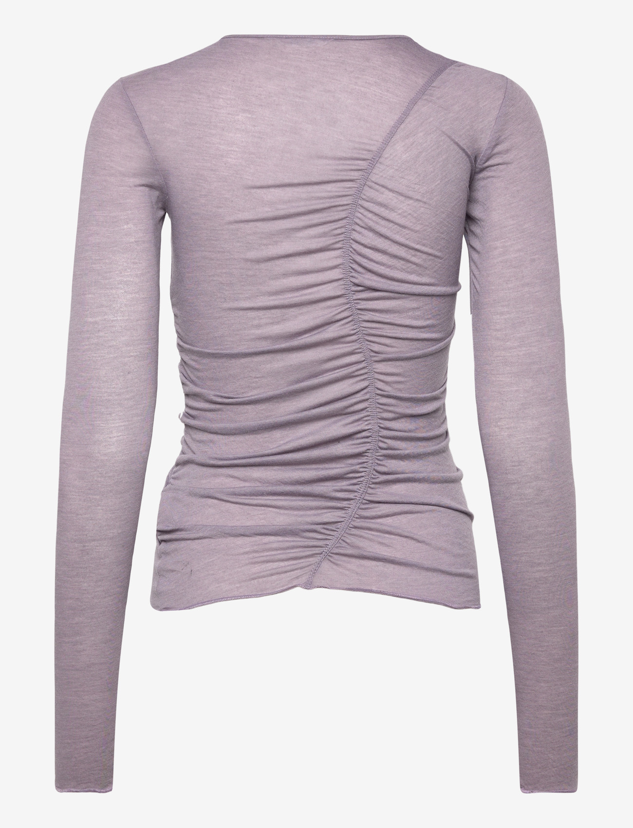 Monki - Gathered LS top - pikkade varrukatega alussärgid - lilac purple medium dusty - 1