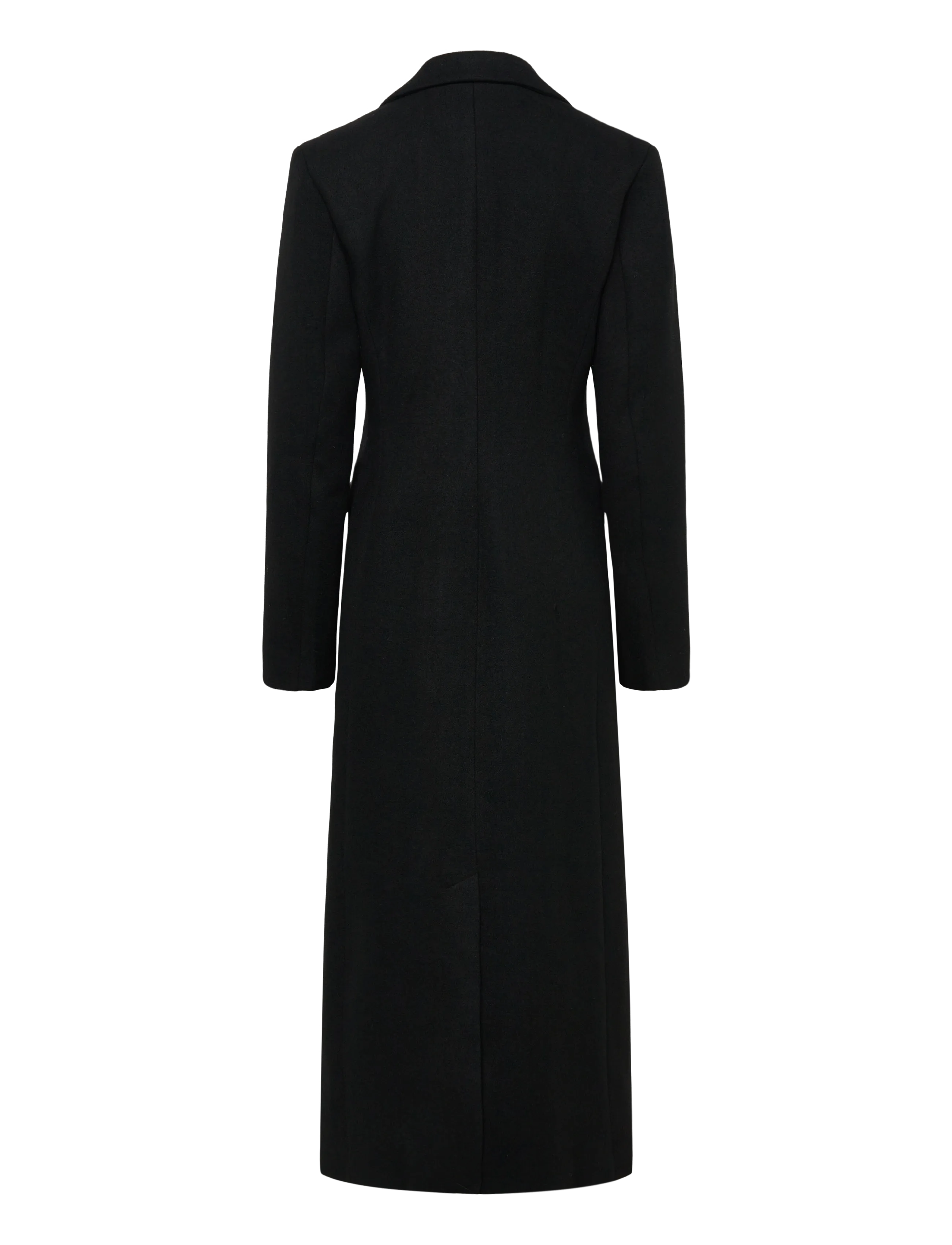 Monki - Long Single-Breasted Slim Fit Coat - black dark - 1