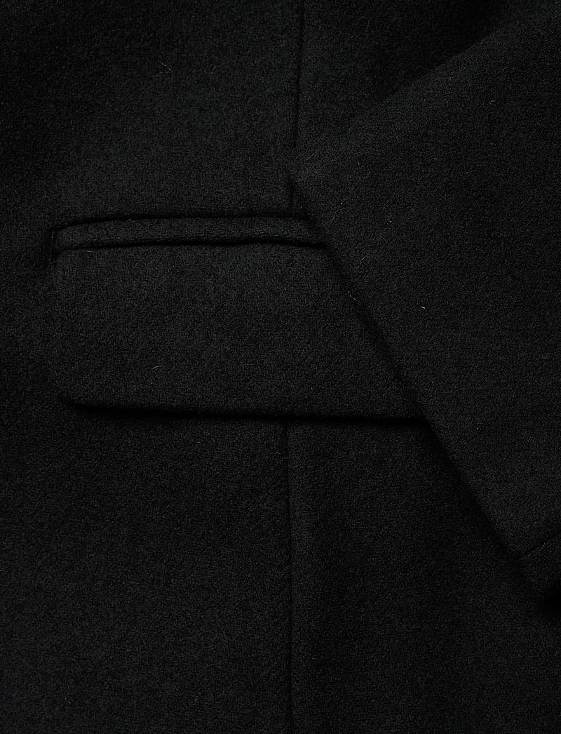 Monki - Long Single-Breasted Slim Fit Coat - lette frakker - black dark - 3