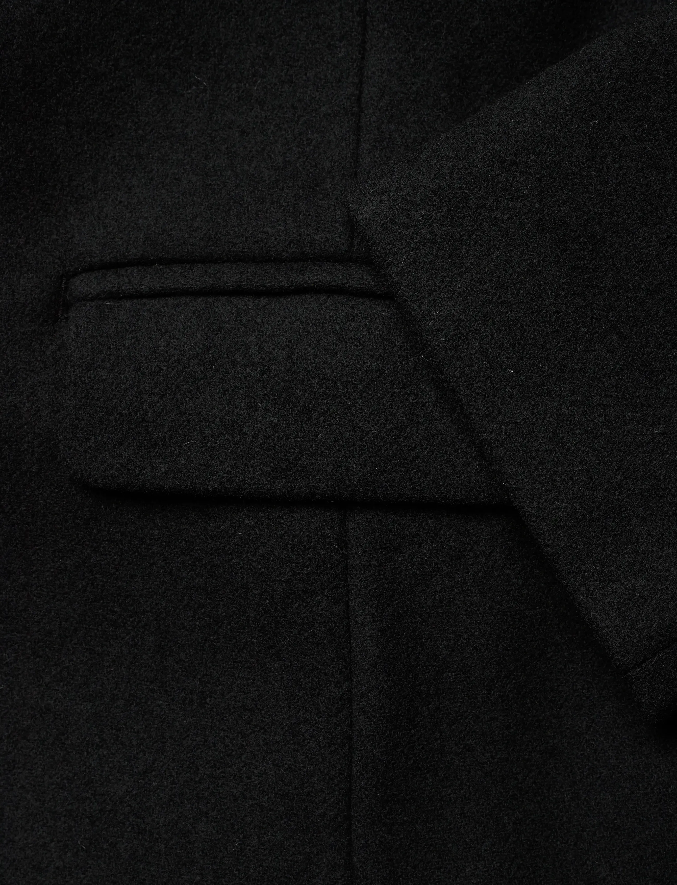 Monki - Long Single-Breasted Slim Fit Coat - black dark - 3