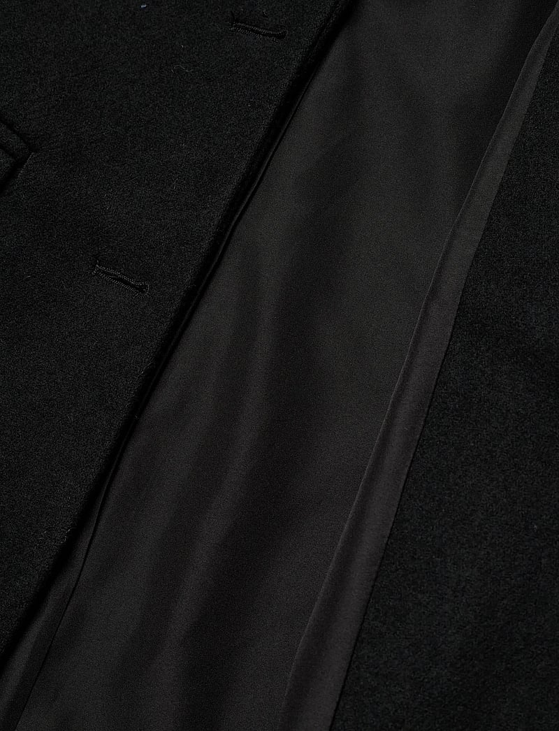 Monki - Long Single-Breasted Slim Fit Coat - lette frakker - black dark - 4