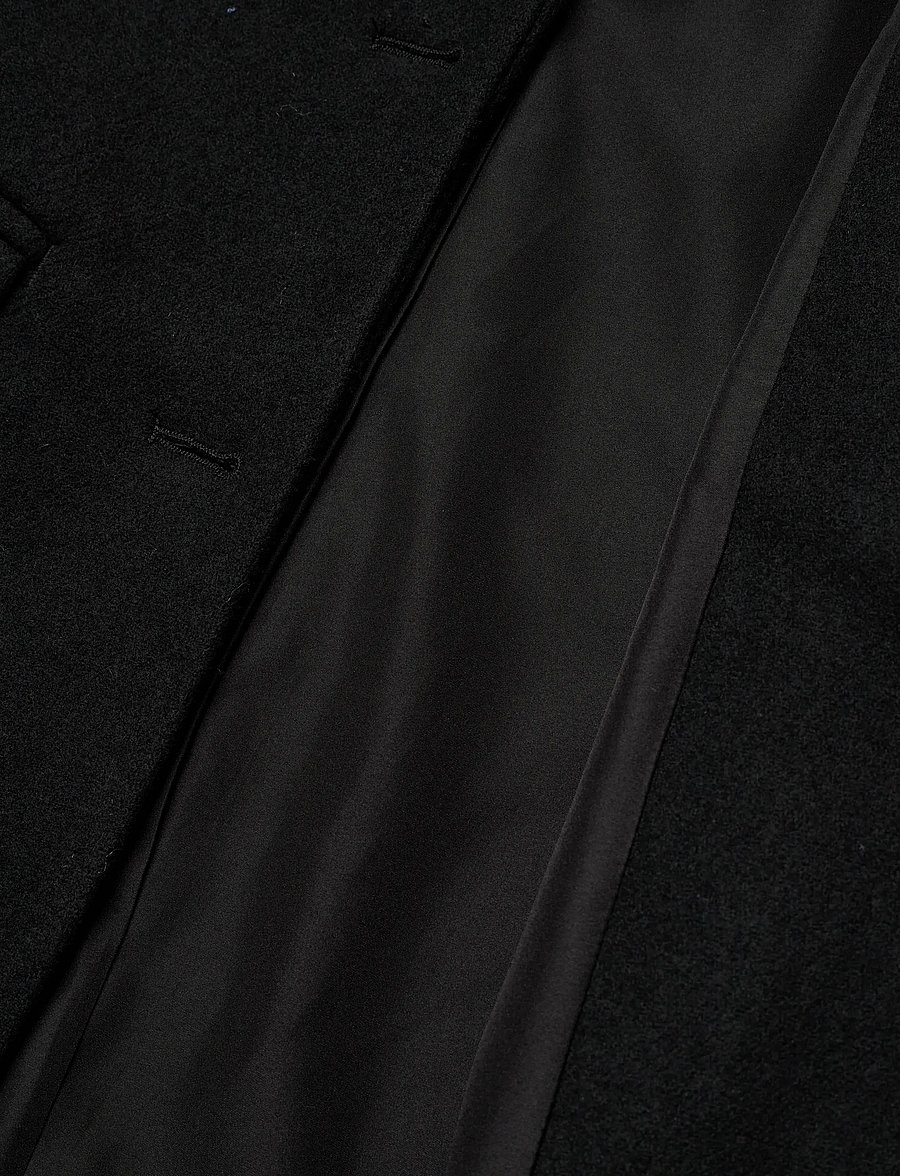 Monki - Long Single-Breasted Slim Fit Coat - black dark - 4
