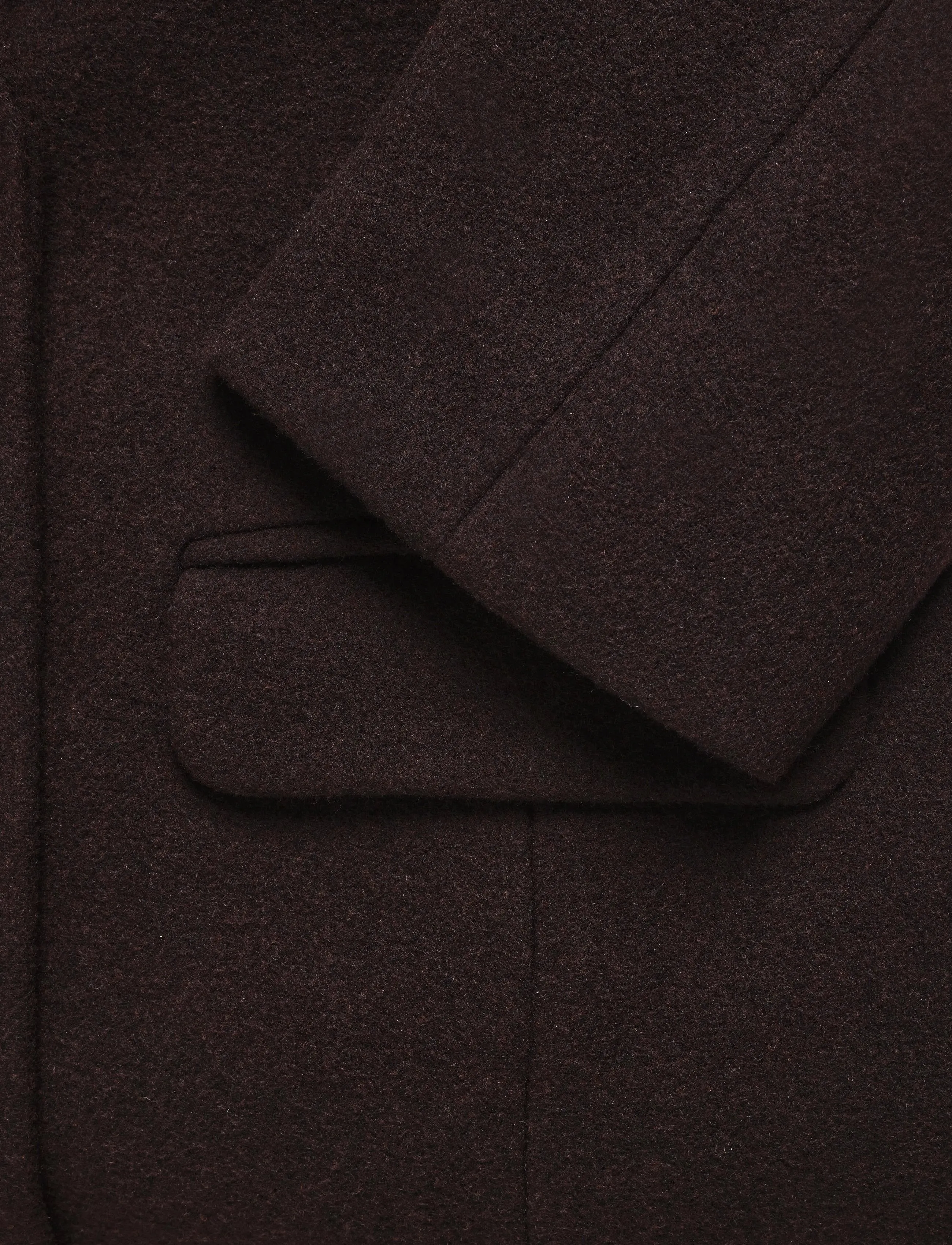 Monki - Long Single-Breasted Slim Fit Coat - leichte mäntel - brown dark - 3