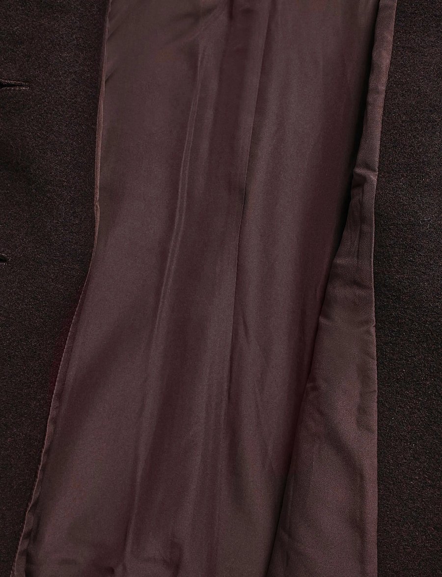 Monki - Long Single-Breasted Slim Fit Coat - leichte mäntel - brown dark - 4