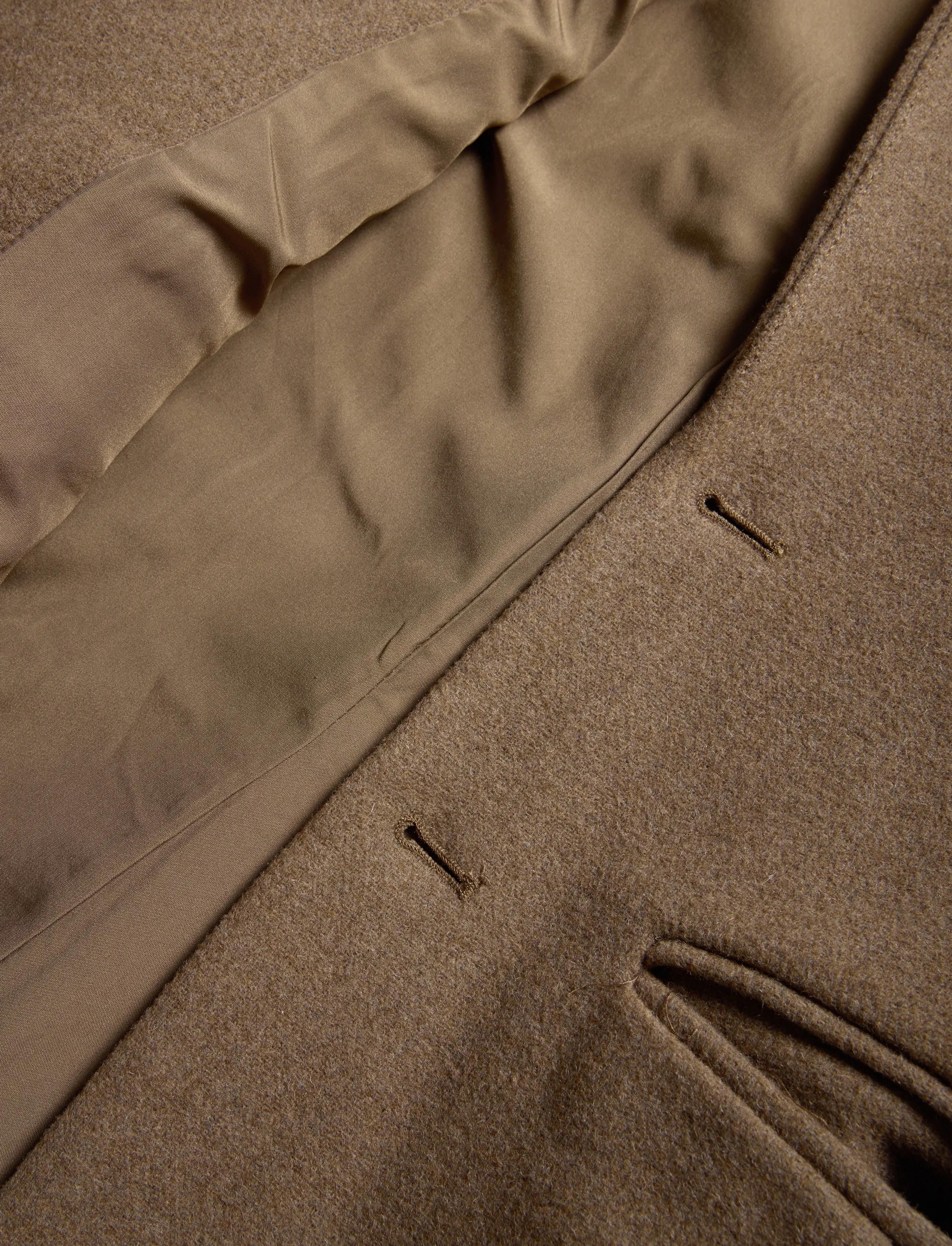 Monki - Long Single-Breasted Slim Fit Coat - leichte mäntel - brown medium dusty - 4