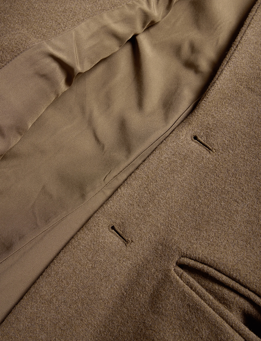 Monki - Long Single-Breasted Slim Fit Coat - leichte mäntel - brown medium dusty - 4