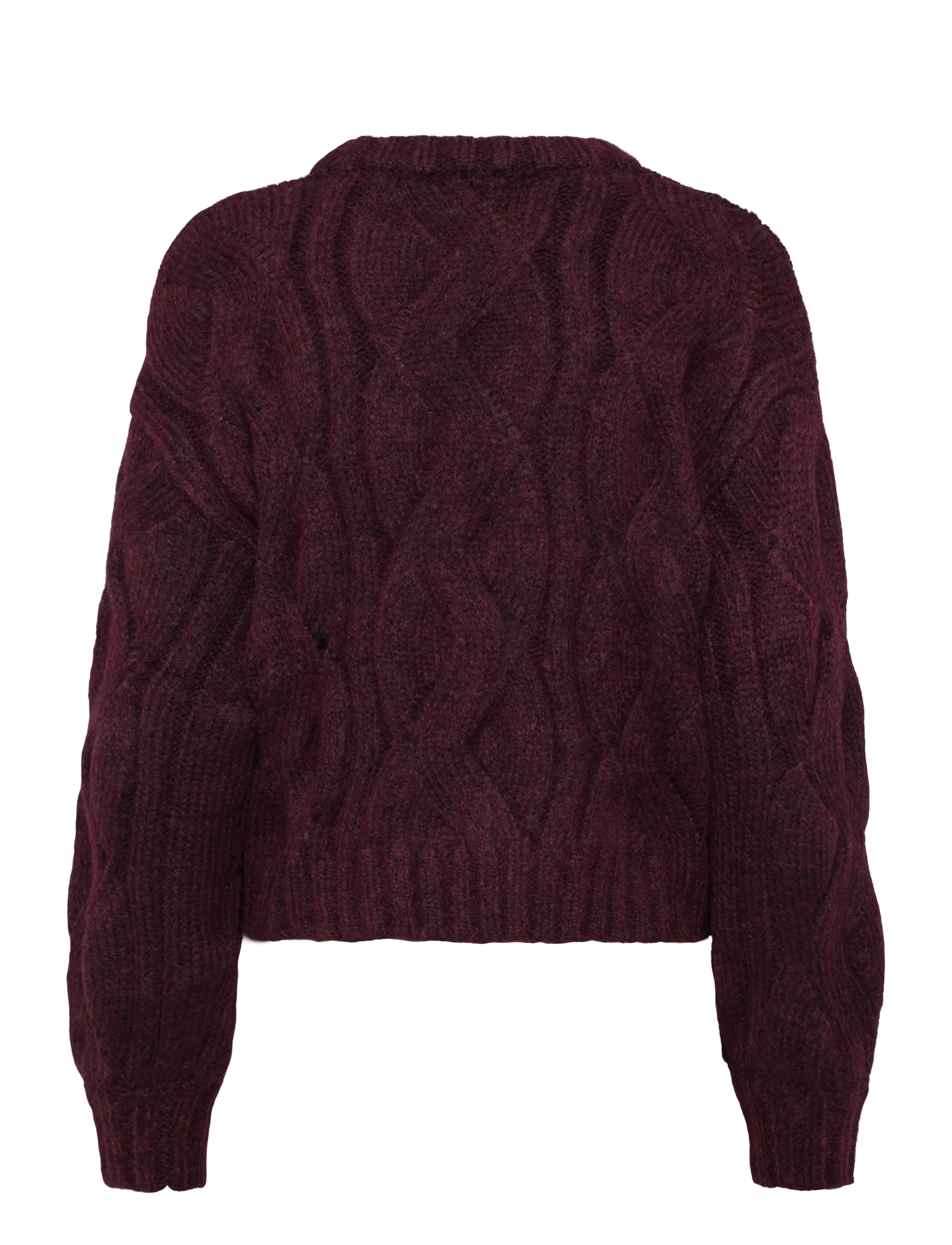 Monki - Knitted Sweater - stickade tröjor - red dark - 1