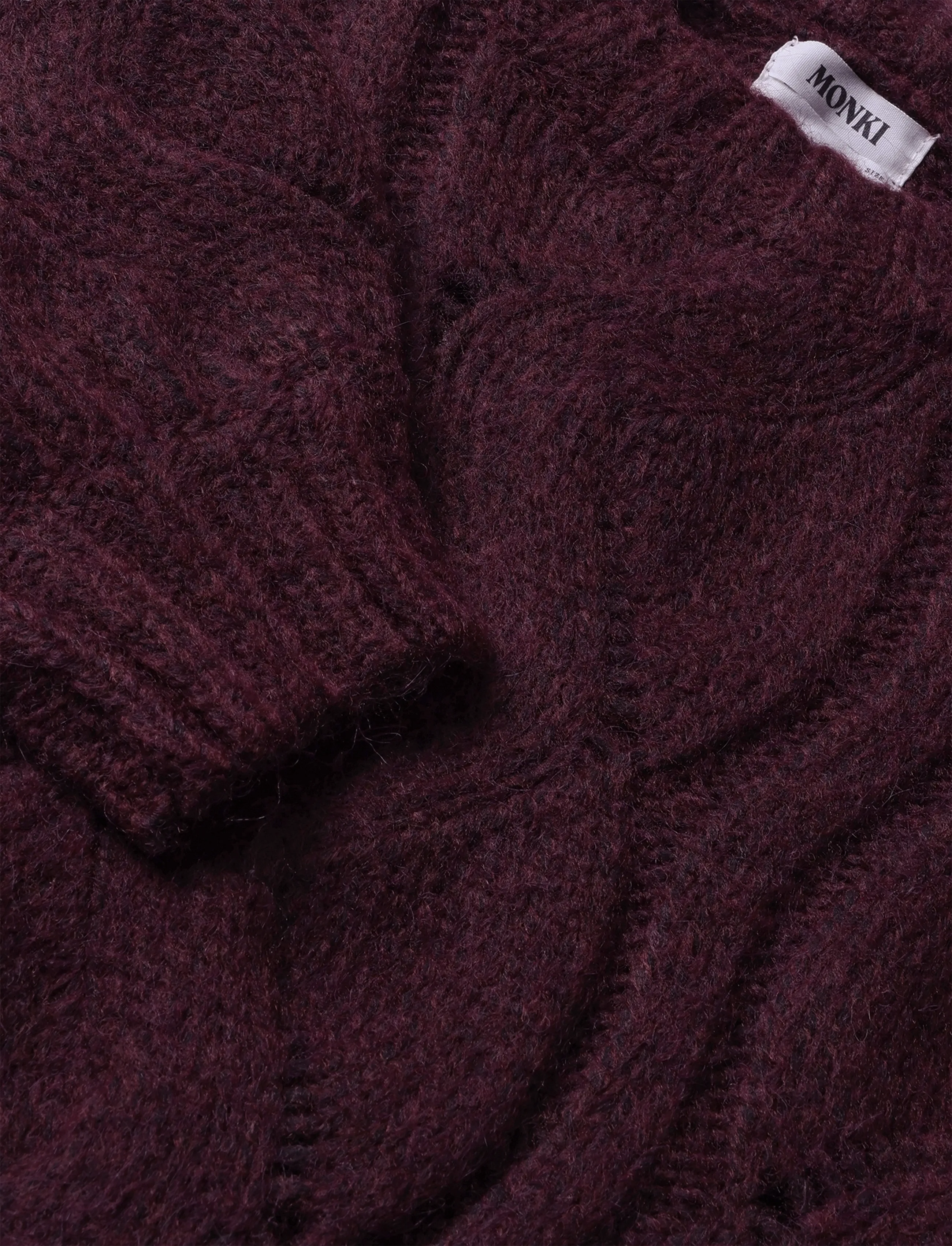 Monki - Knitted Sweater - stickade tröjor - red dark - 2