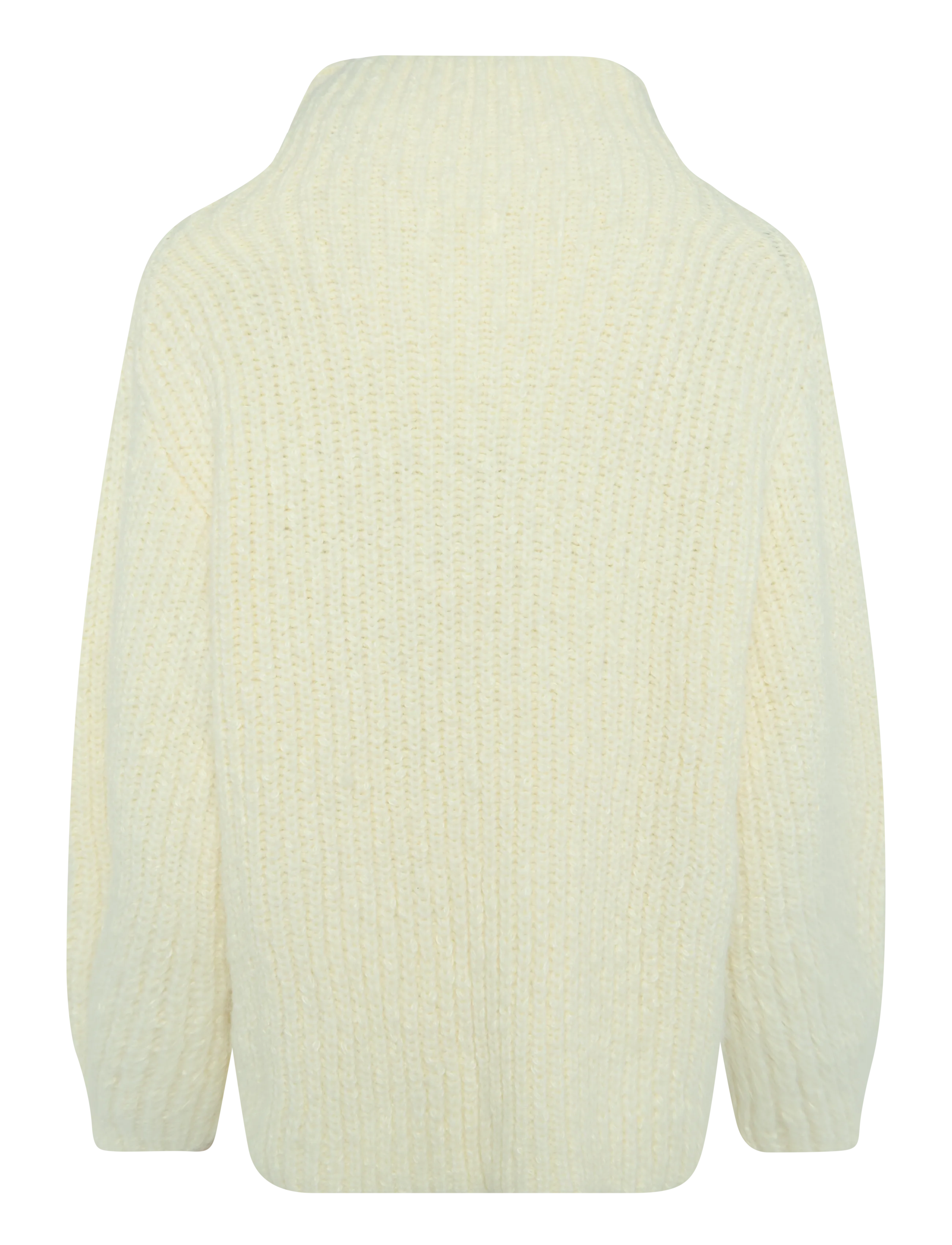 Monki - Oversized Knitted Turtleneck Sweater - pullover - yellow dusty light - 1