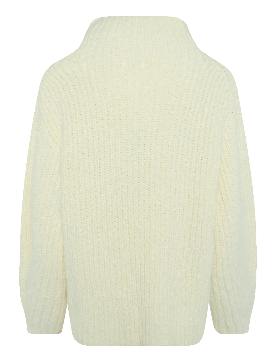 Monki - Oversized Knitted Turtleneck Sweater - stickade tröjor - yellow dusty light - 1