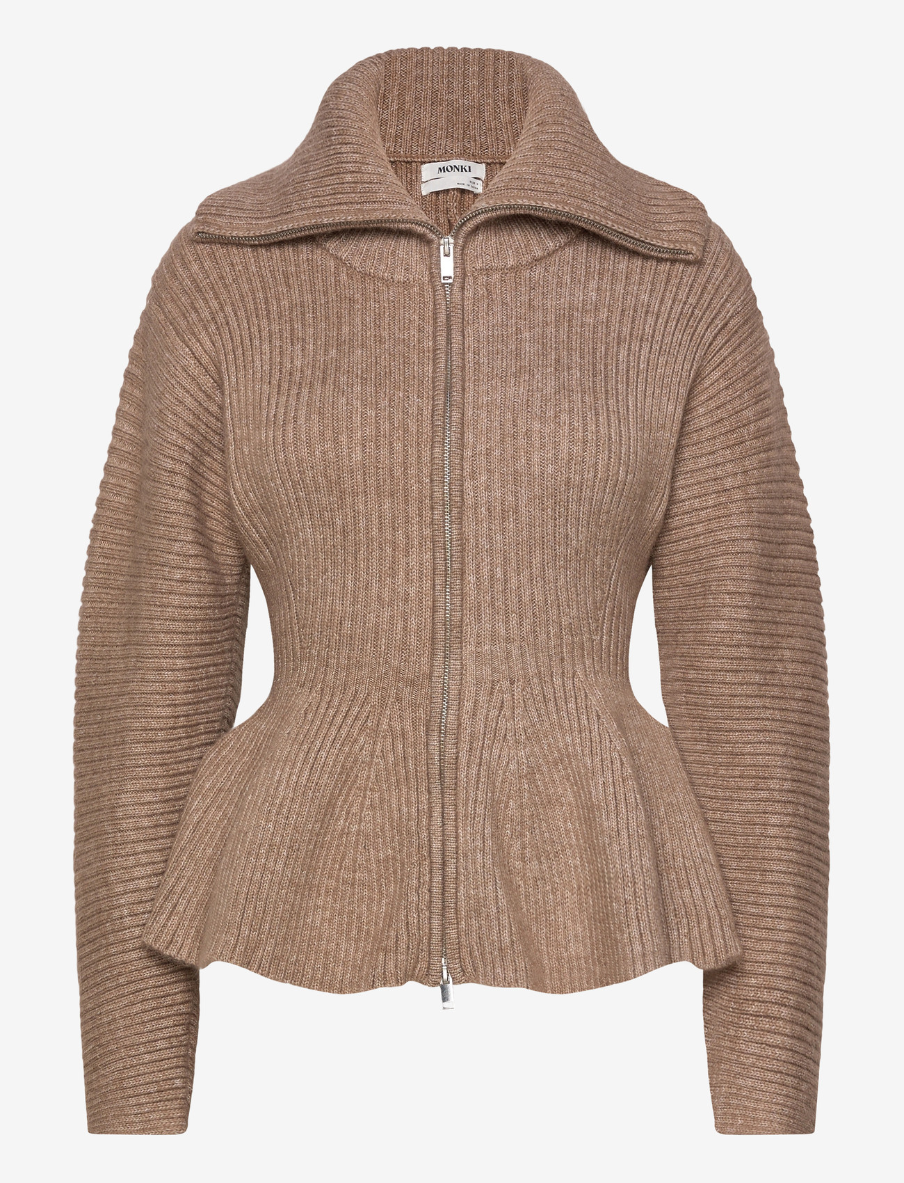 Monki - Peblum Kn Zip - kardiganid - mole medium dusty - 1