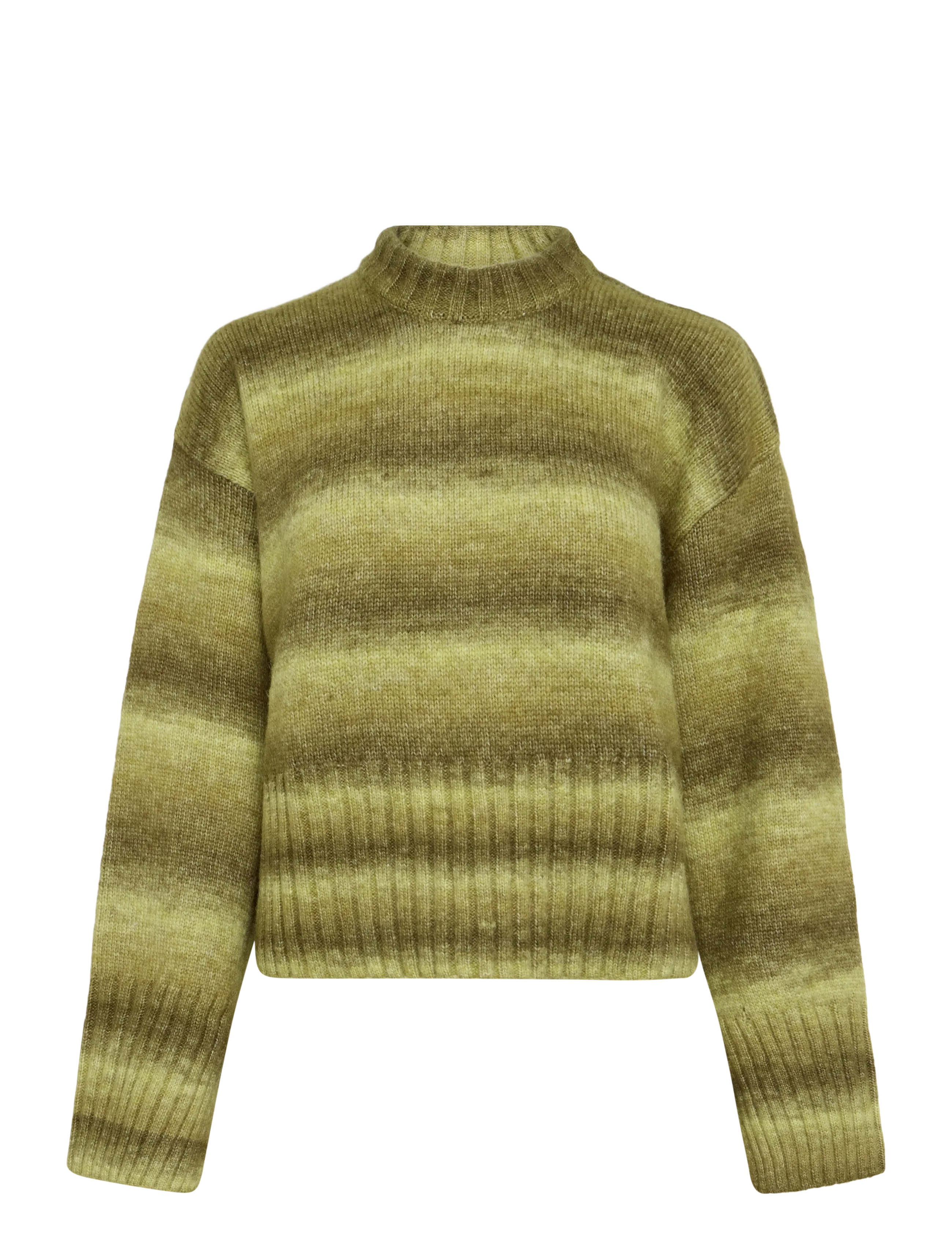Monki Loose Fit Knitted Sweater - Pullover - BROWN MEDIUM DUSTY / khaki/green