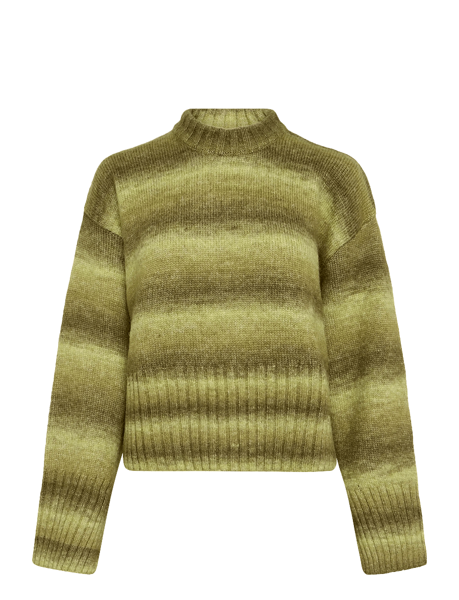 Monki - Loose Fit Knitted Sweater - striktrøjer - brown medium dusty - 0