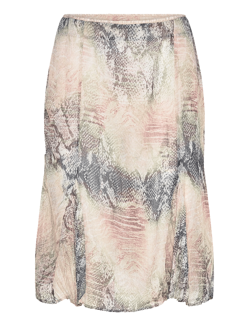 Monki - Low Rise Mermaid Midi Skirt - midi kjolar - black dark - 0