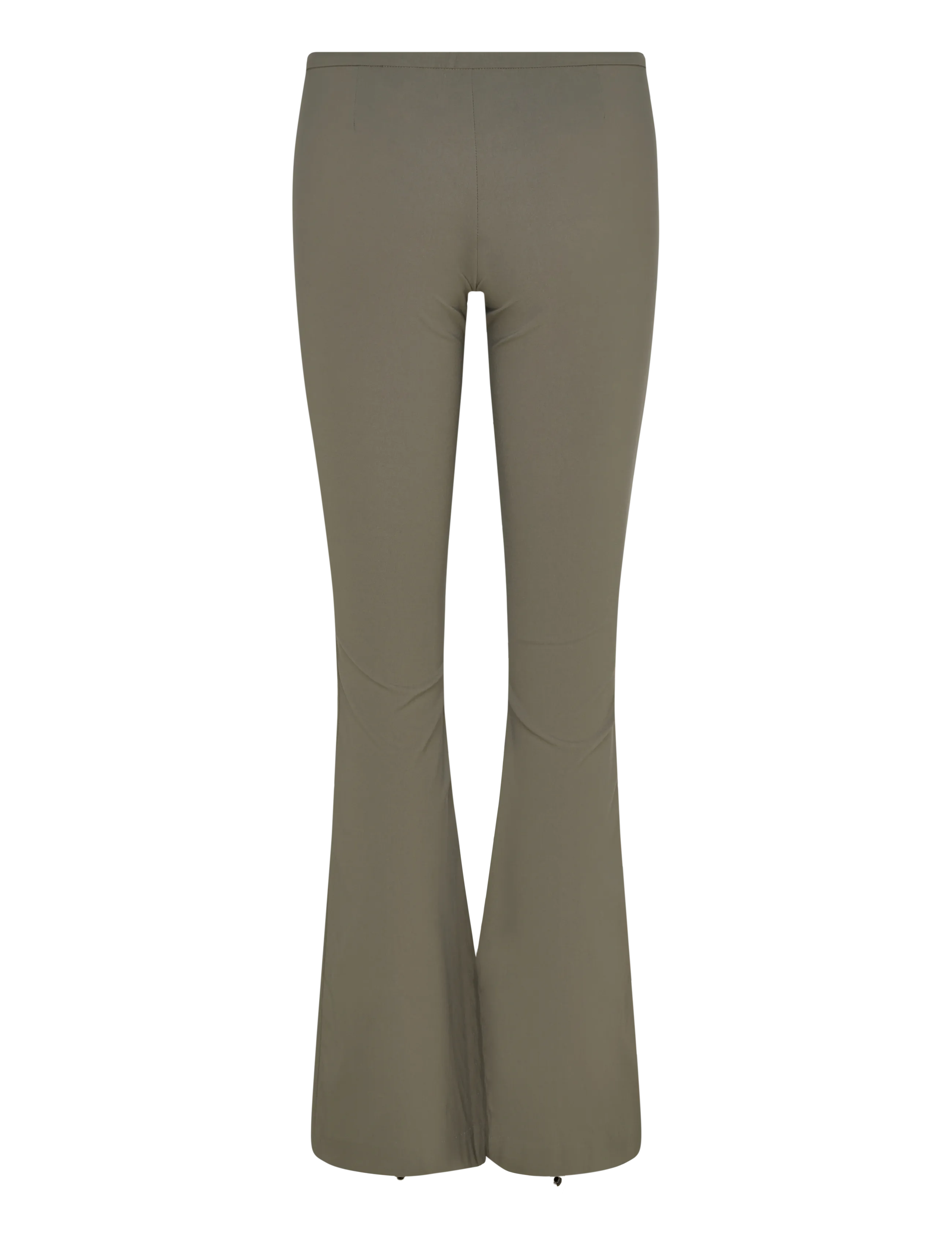 Monki - Low Rise Skinny Flared Leg - utsvängda byxor - khaki green medium dusty - 1
