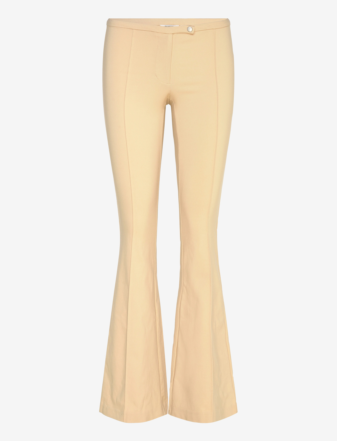 Monki - Low Rise Skinny Flared Leg - schlaghose - beige medium dusty - 0