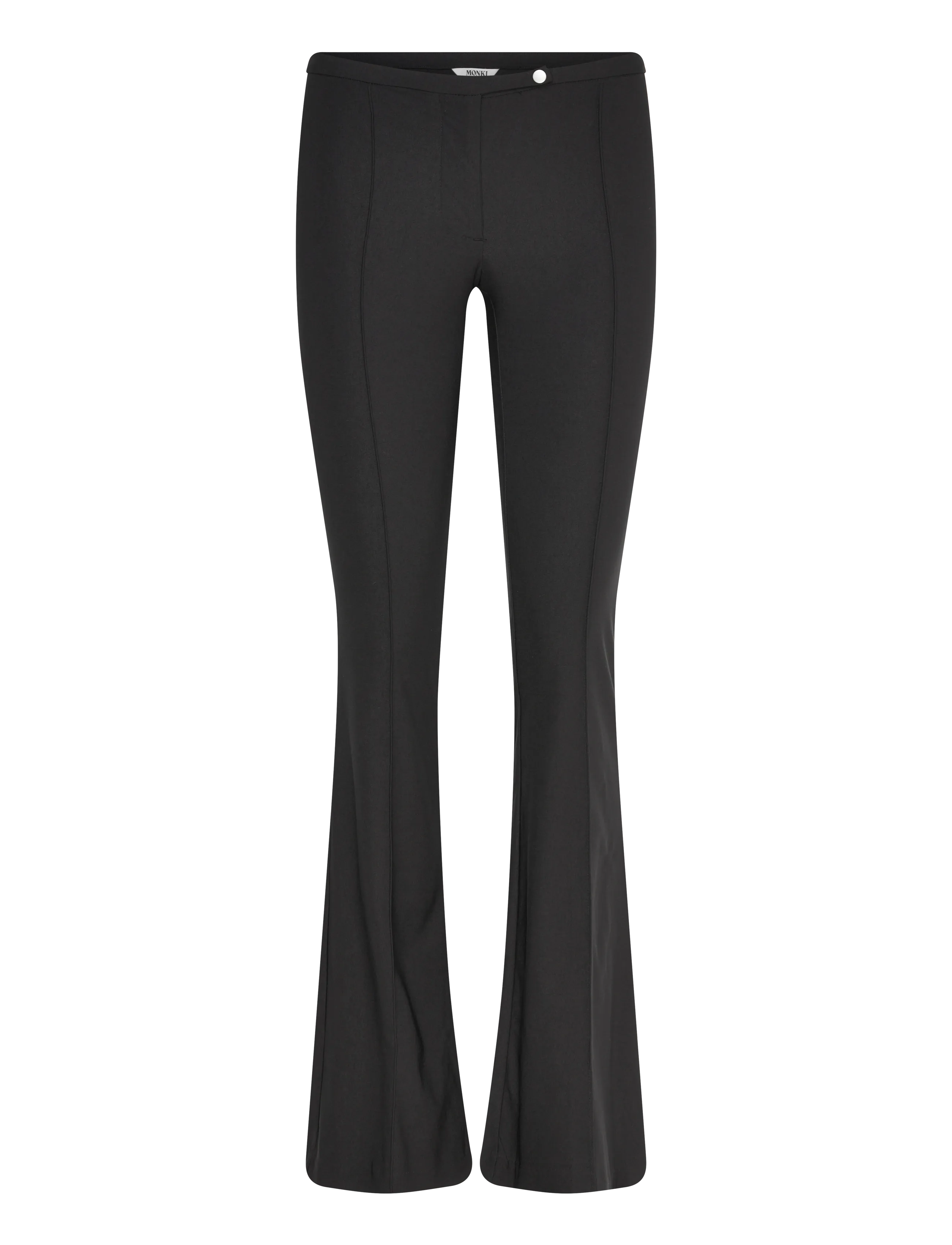 Monki Low Rise Skinny Flared Leg - Monki - BLACK DARK / black