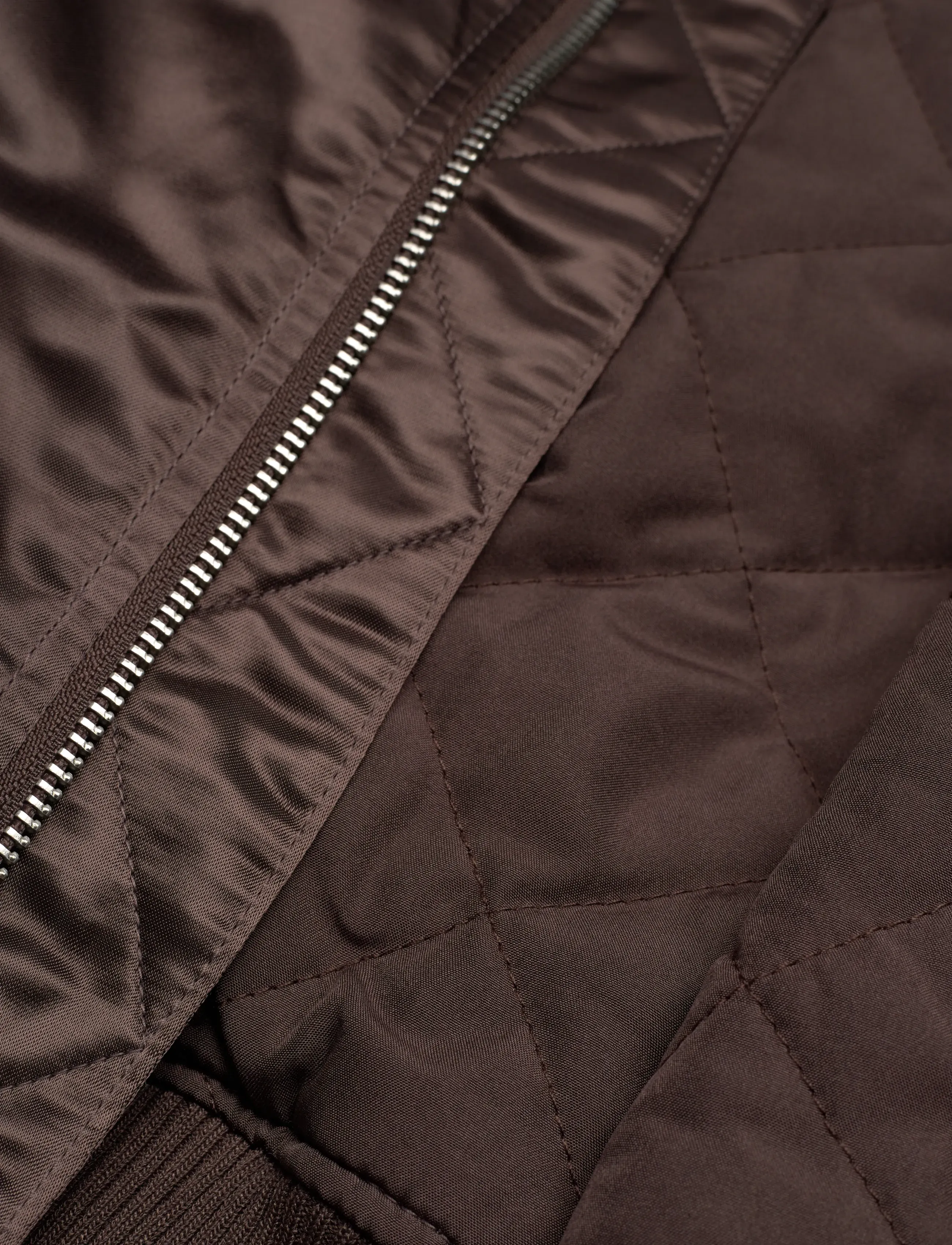 Monki - Loose Nylon Bomber Jacket - bomberjackor - brown dark - 4