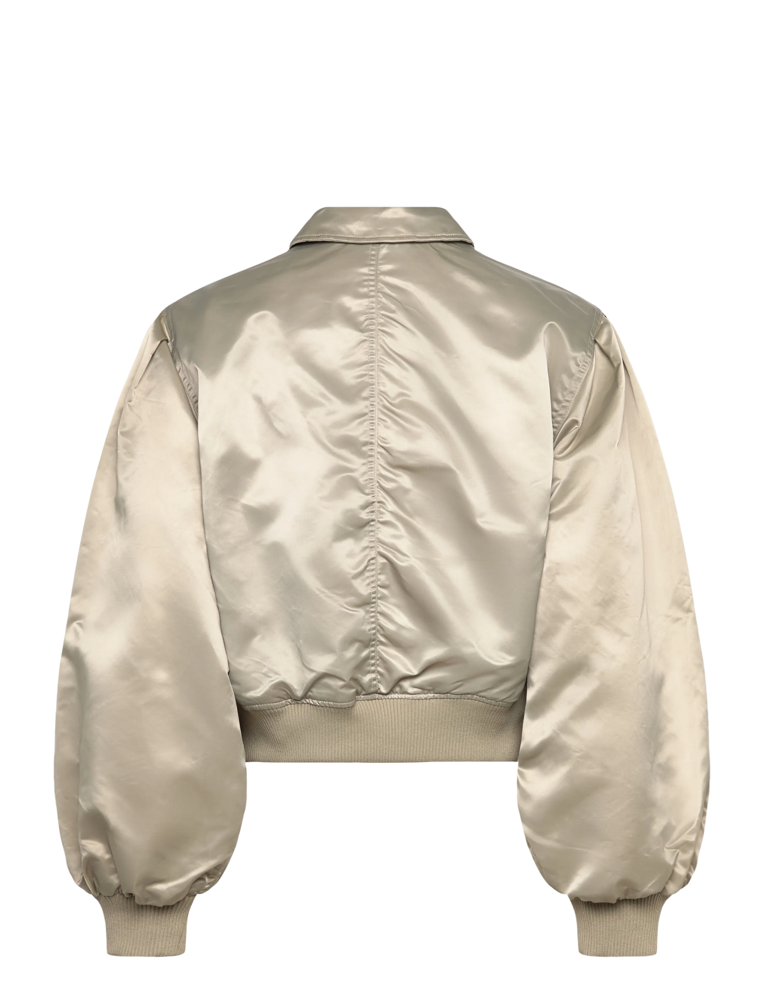 Monki - Loose Nylon Bomber Jacket - leichte jacken - khaki green dusty light - 1
