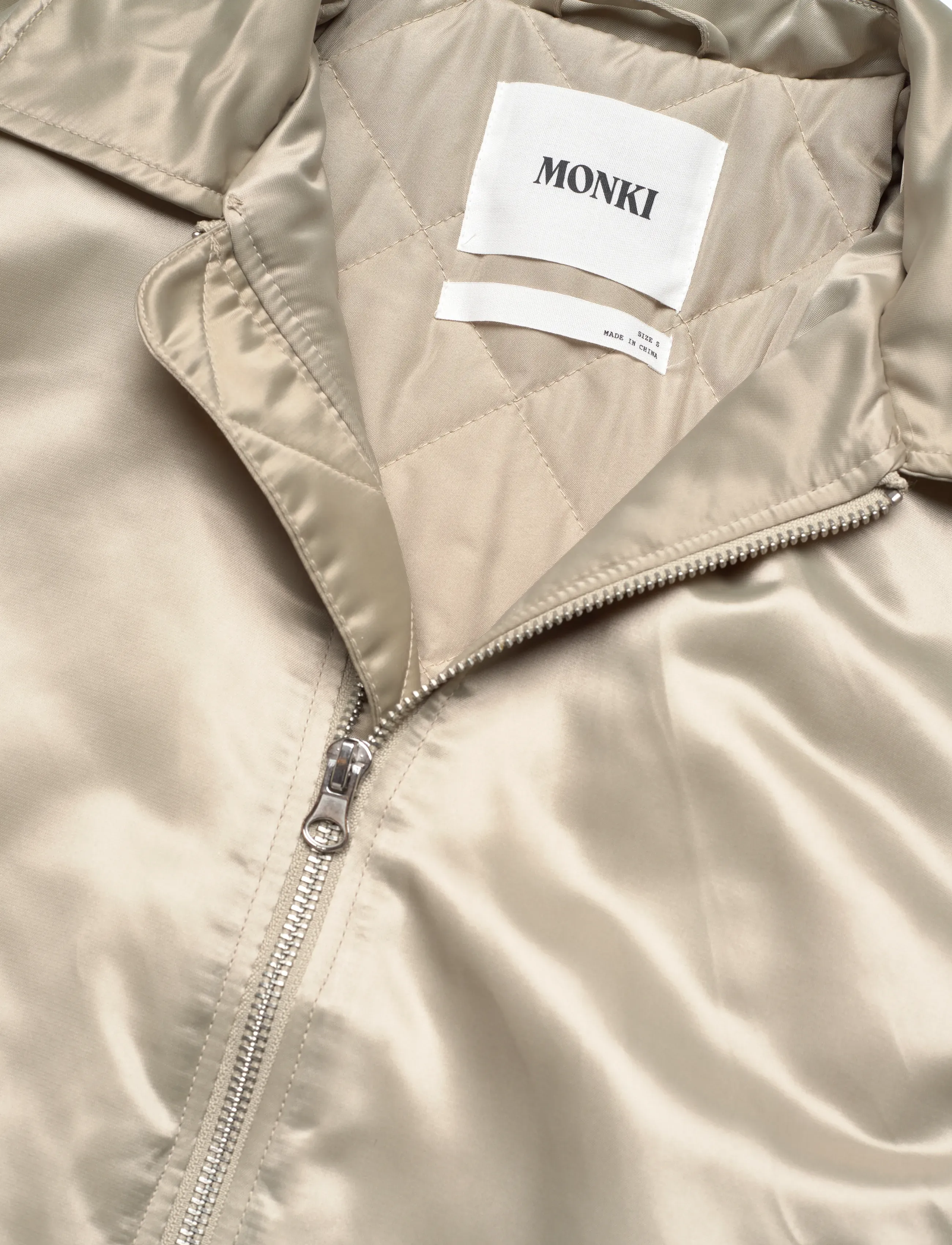 Monki - Loose Nylon Bomber Jacket - leichte jacken - khaki green dusty light - 2