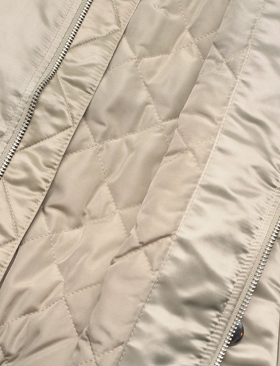 Monki - Loose Nylon Bomber Jacket - leichte jacken - khaki green dusty light - 4