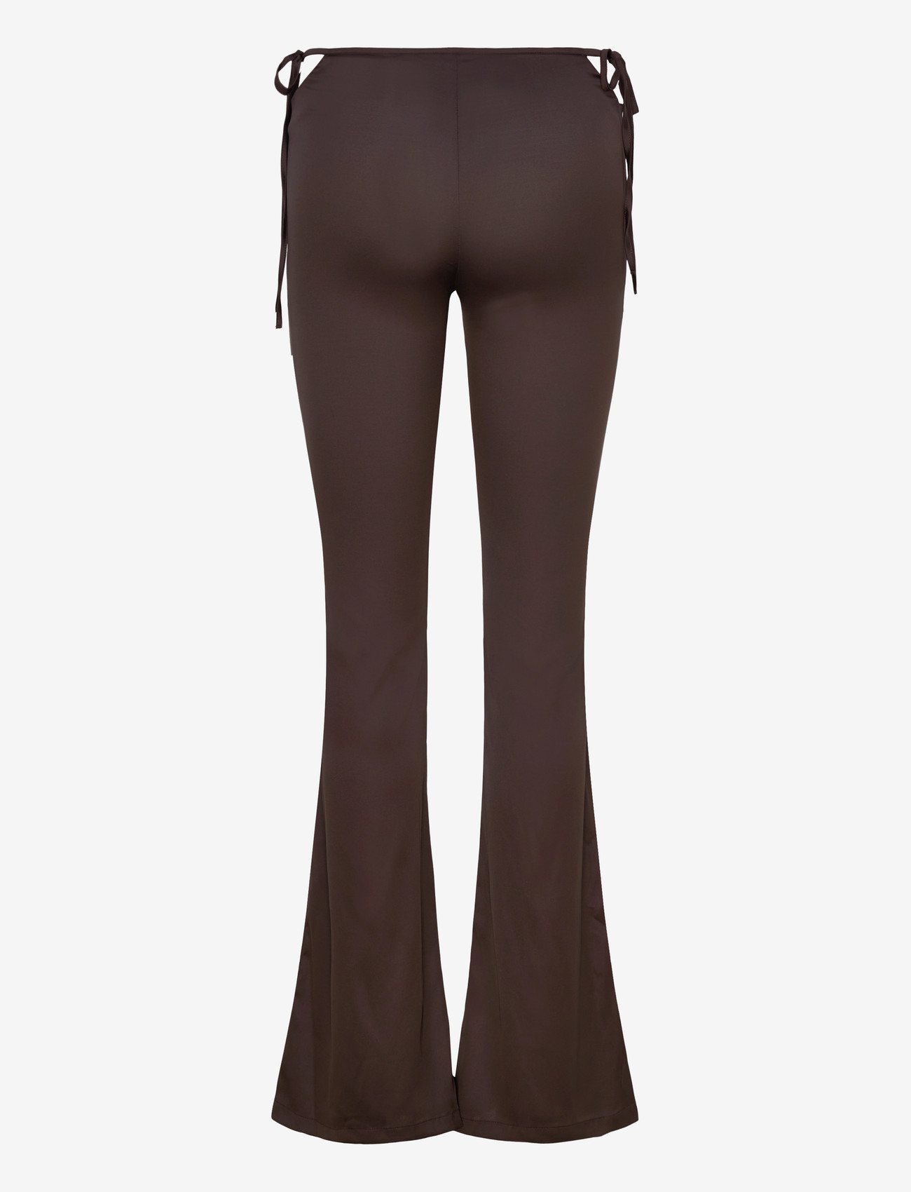 Monki - Cut Out Flare Trousers - schlaghose - brown dark - 1
