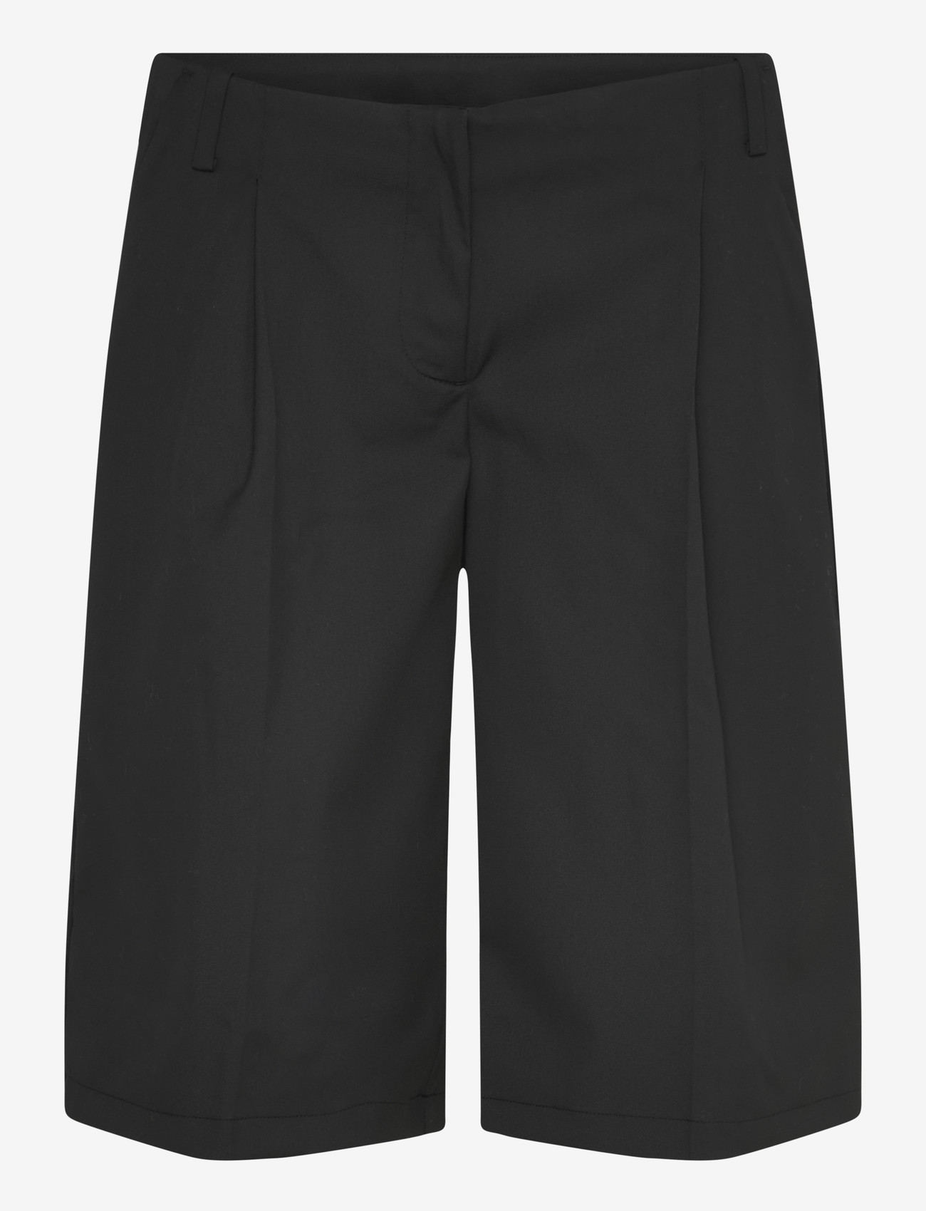 Monki - Wide jorts - bermudas - black dark - 1