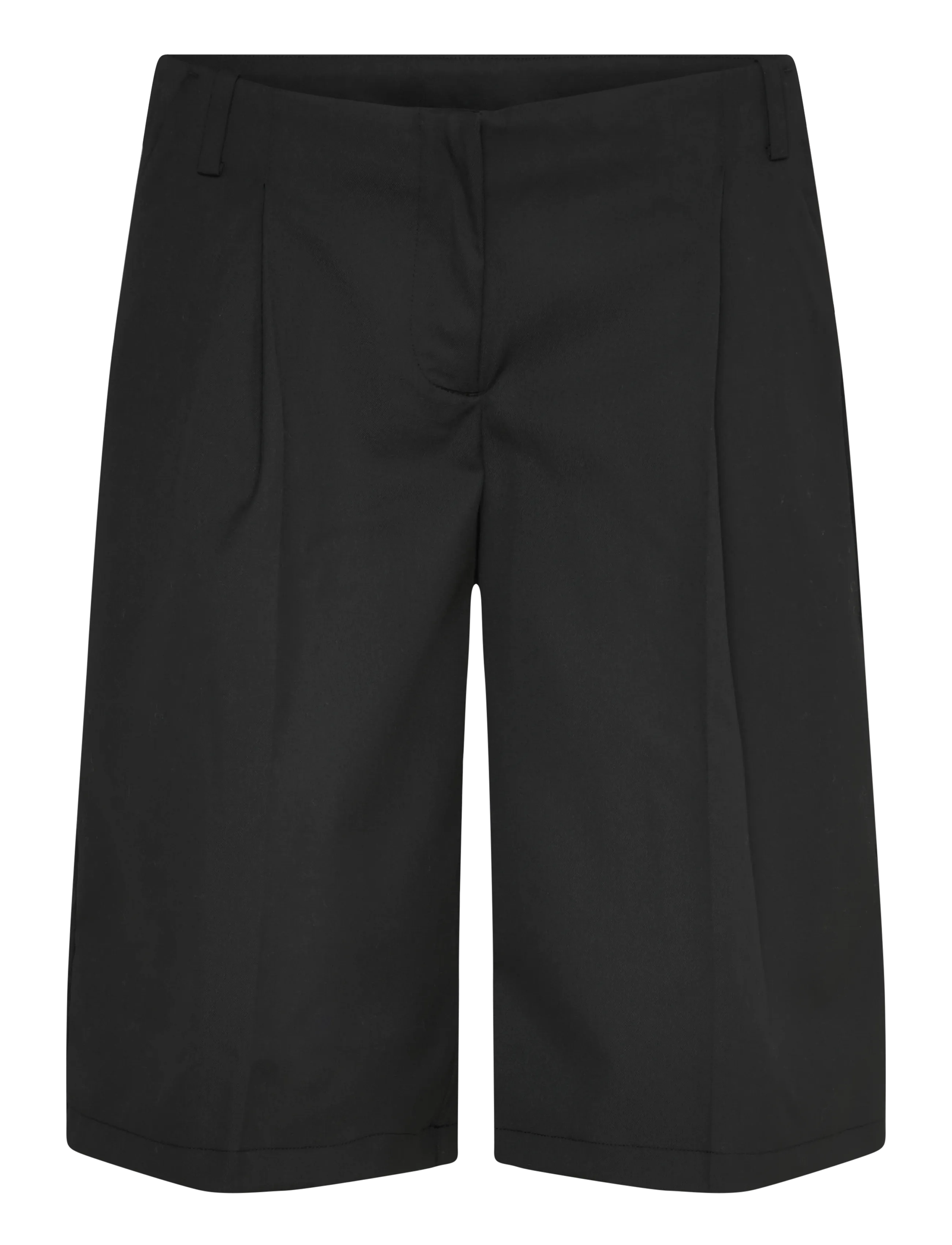 Monki Wide jorts - Vaatteet - BLACK DARK / black