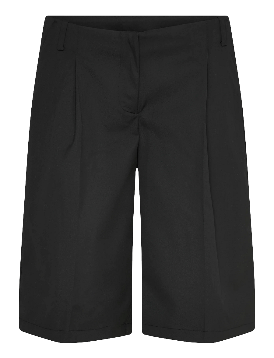 Monki - Wide jorts - bermudashorts - black dark - 1