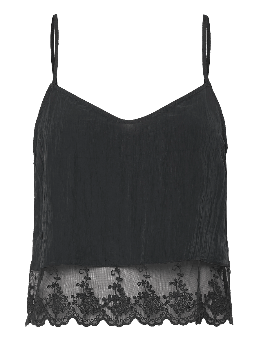 Monki - Strap Bloomers Top - tanktops - black dark - 0