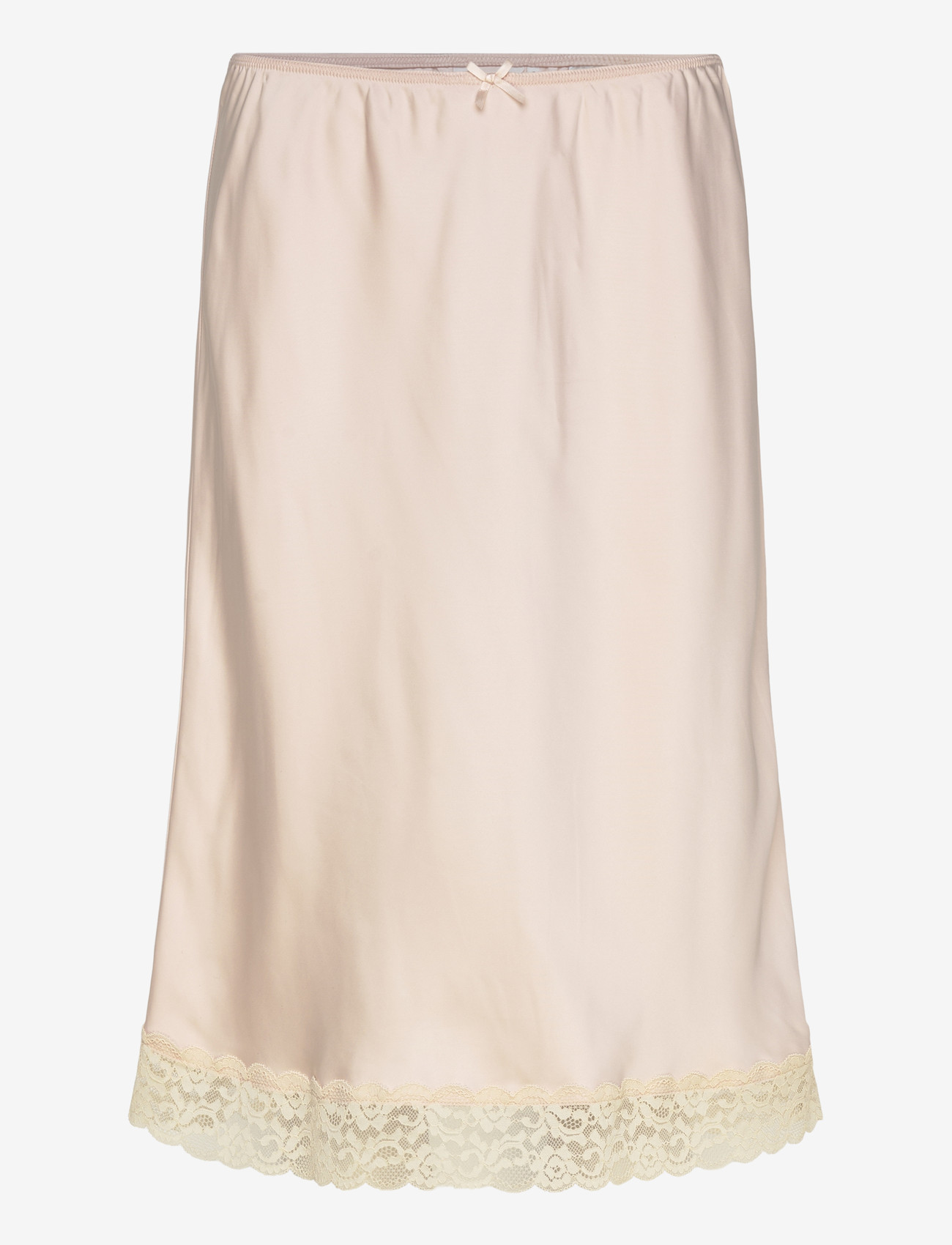 Monki - Satin Lace Midi Skirt - satiinist seelikud - orange dusty light - 1
