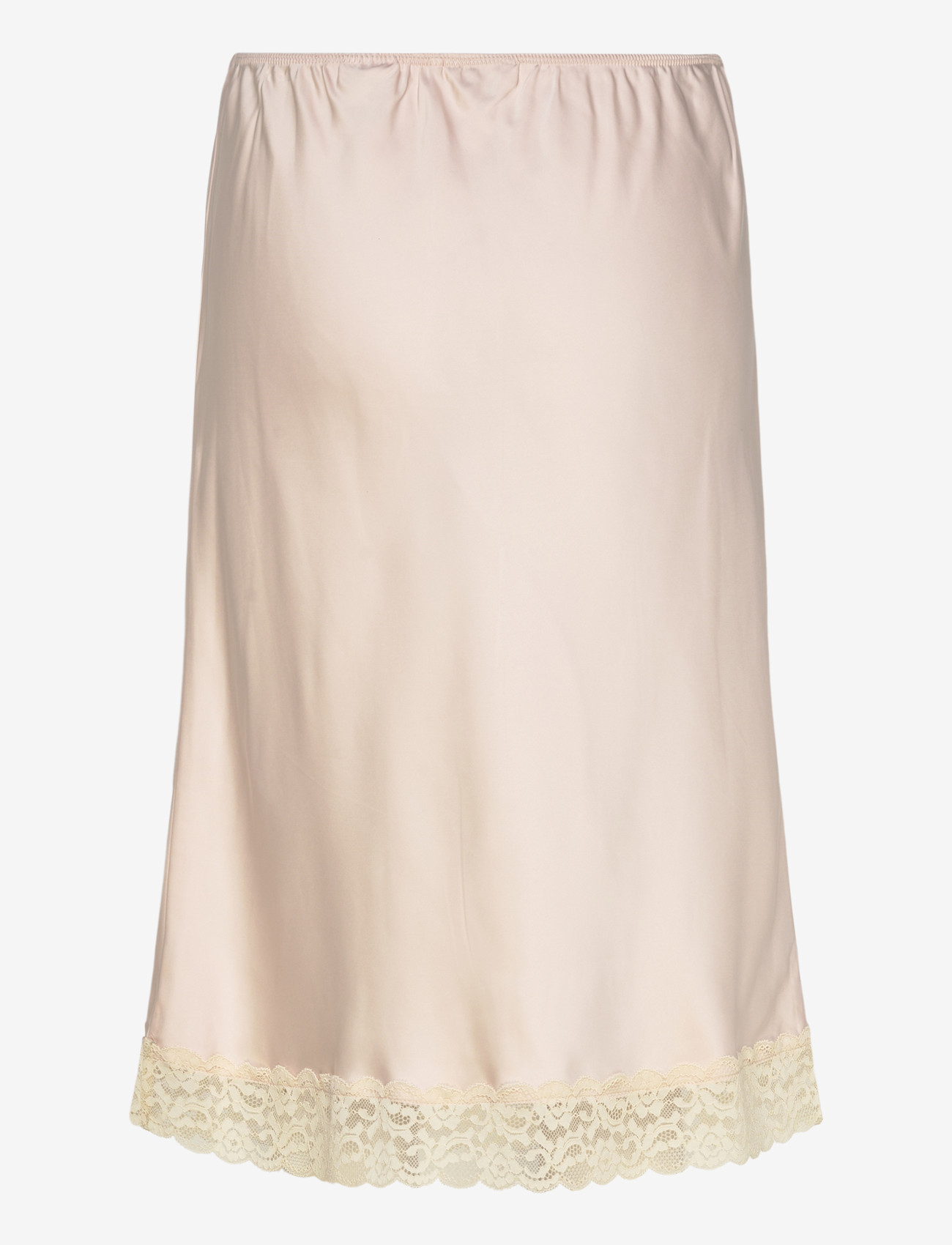 Monki - Satin Lace Midi Skirt - satiinist seelikud - orange dusty light - 2