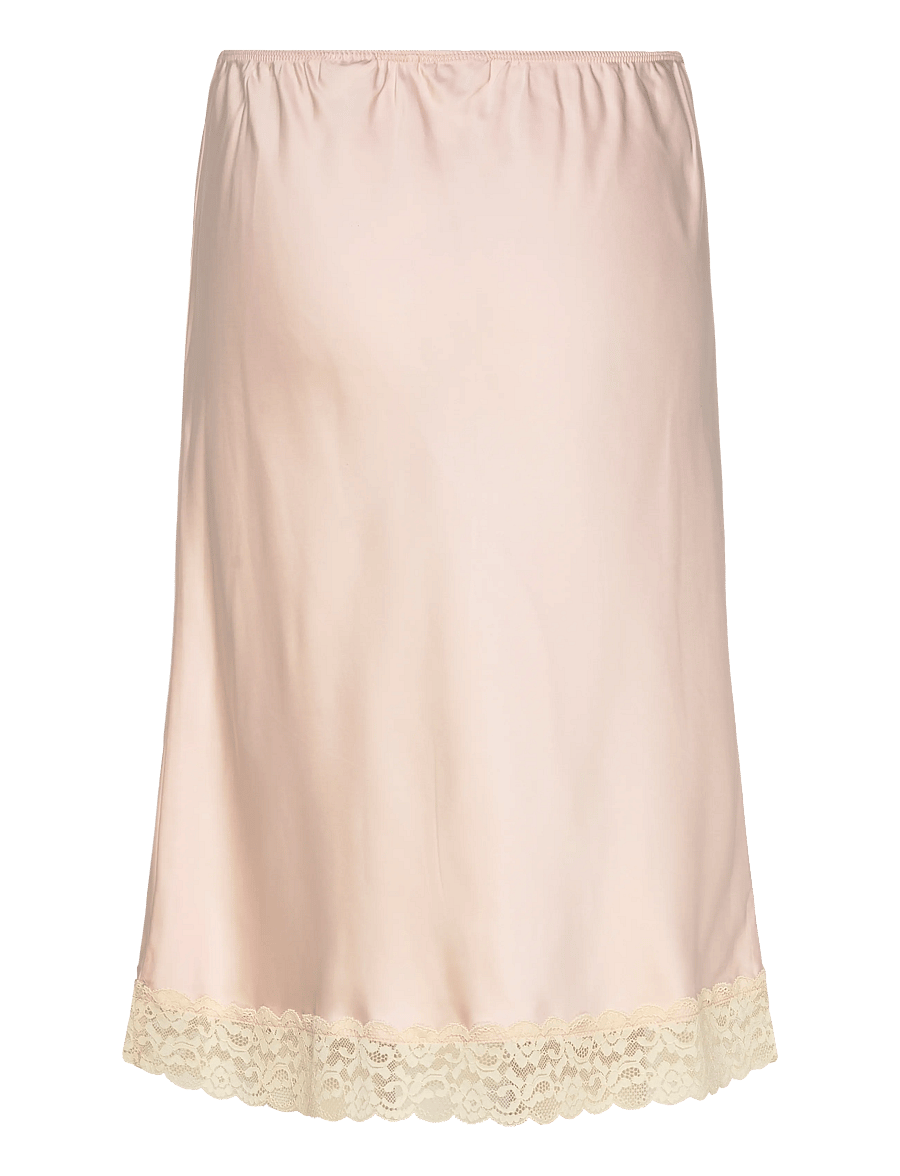 Monki - Satin Lace Mid Skirt - satijnen rokken - orange dusty light - 2