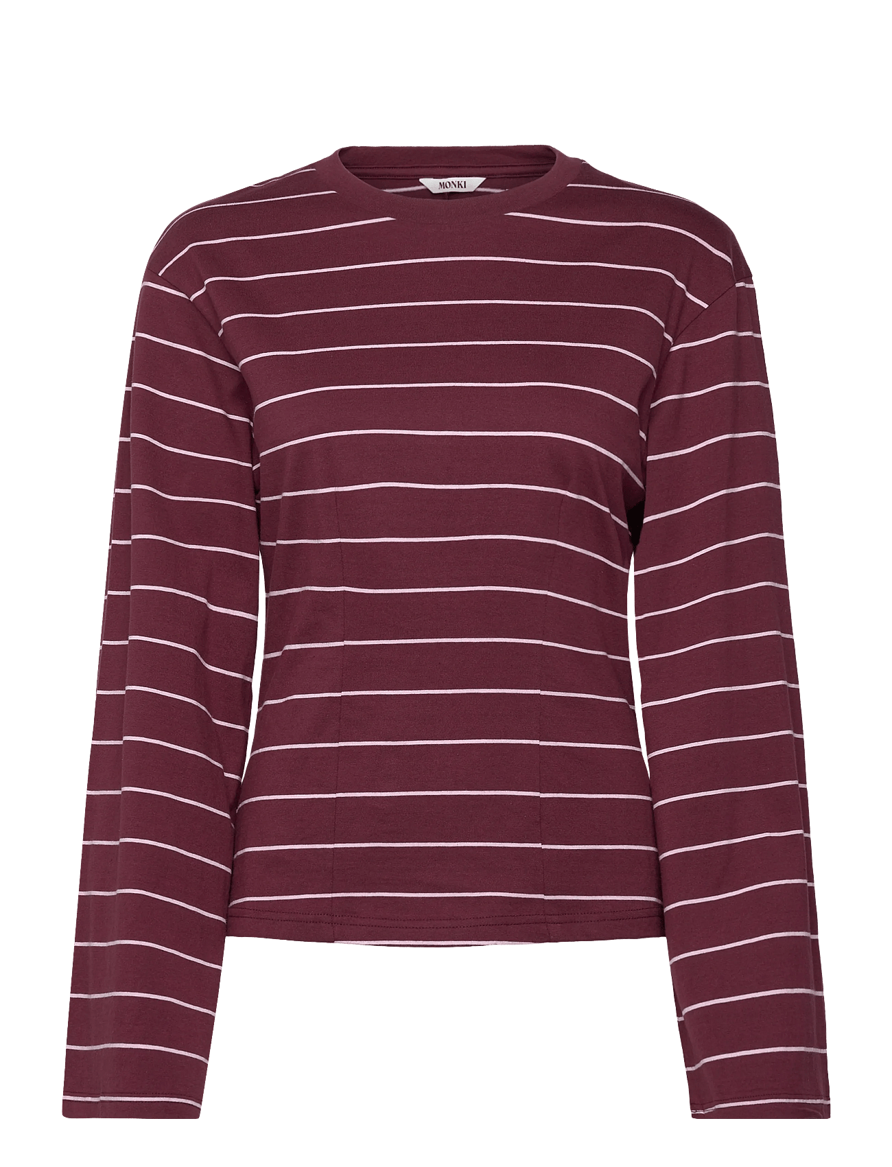 Fitted Long-Sleeved Top - RED DARK