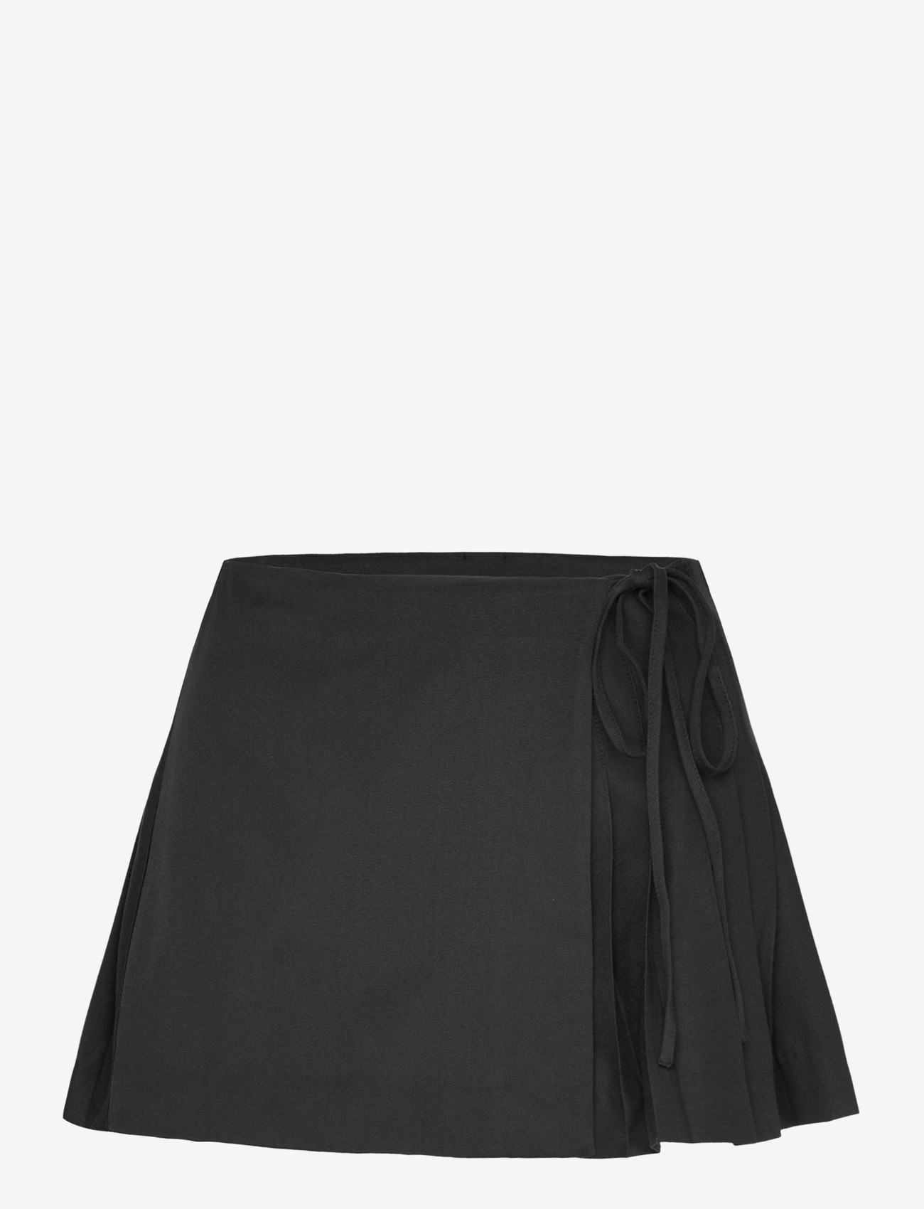 Monki - Lace wrap skirt - wickelröcke - black dark - 1
