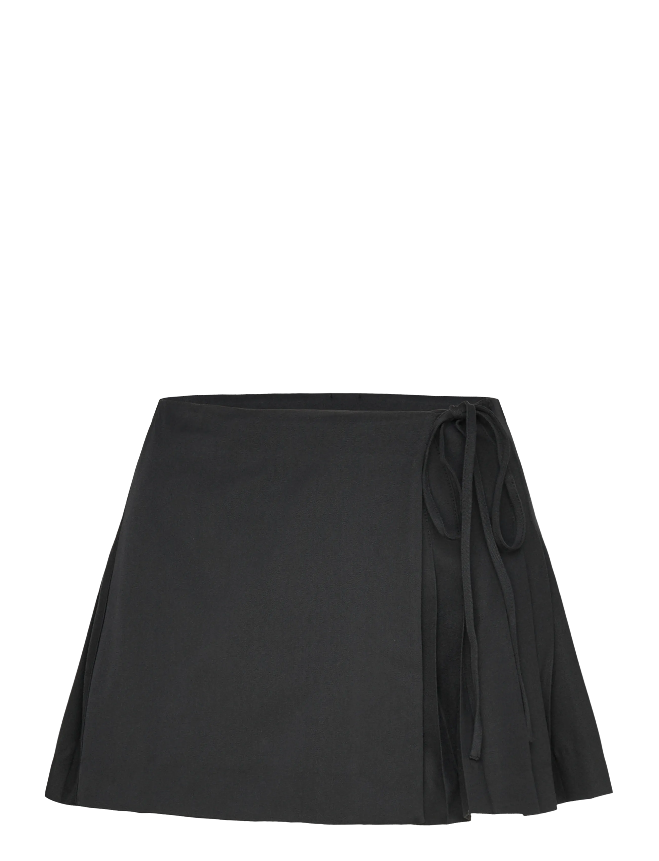 Monki Lace wrap skirt - Monki - BLACK DARK / black