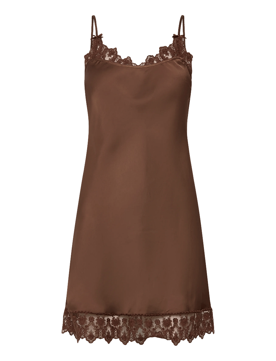 monki lace dress Monki - Satin Mini Slip Dress - Women - Polyester - L
