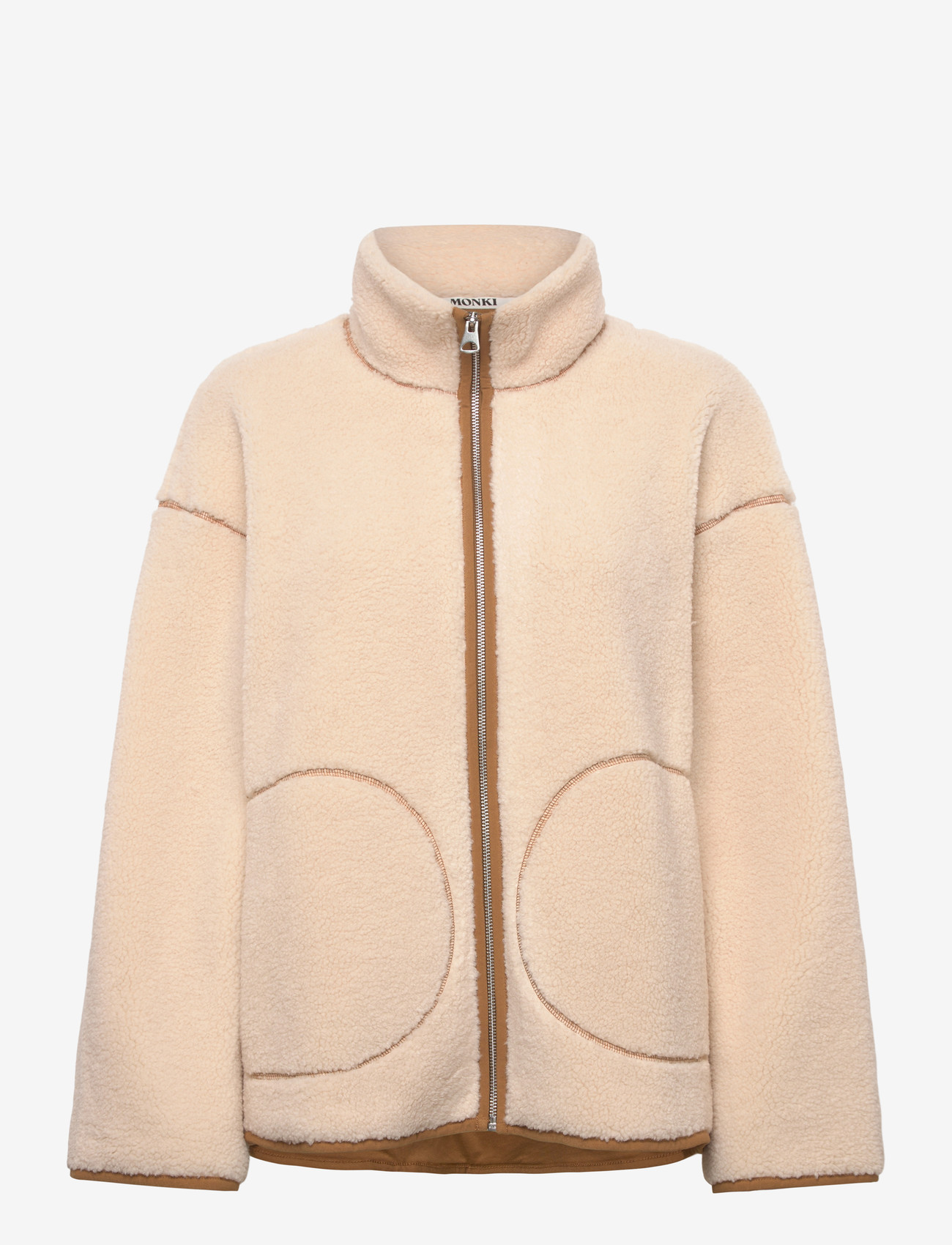 Monki - Pile jacket - spring jackets - beige dusty light - 0
